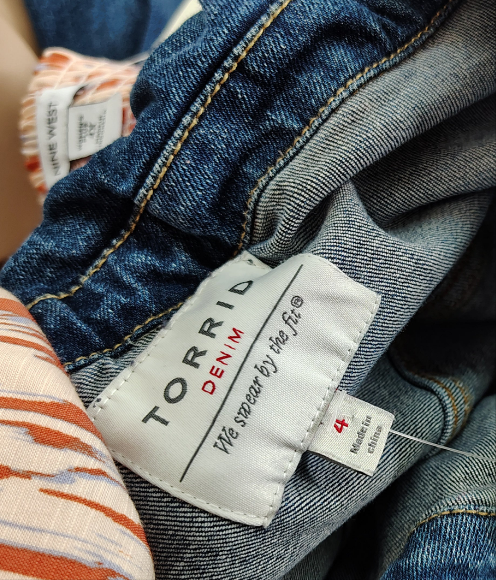Torrid denim jean jacket size 4x