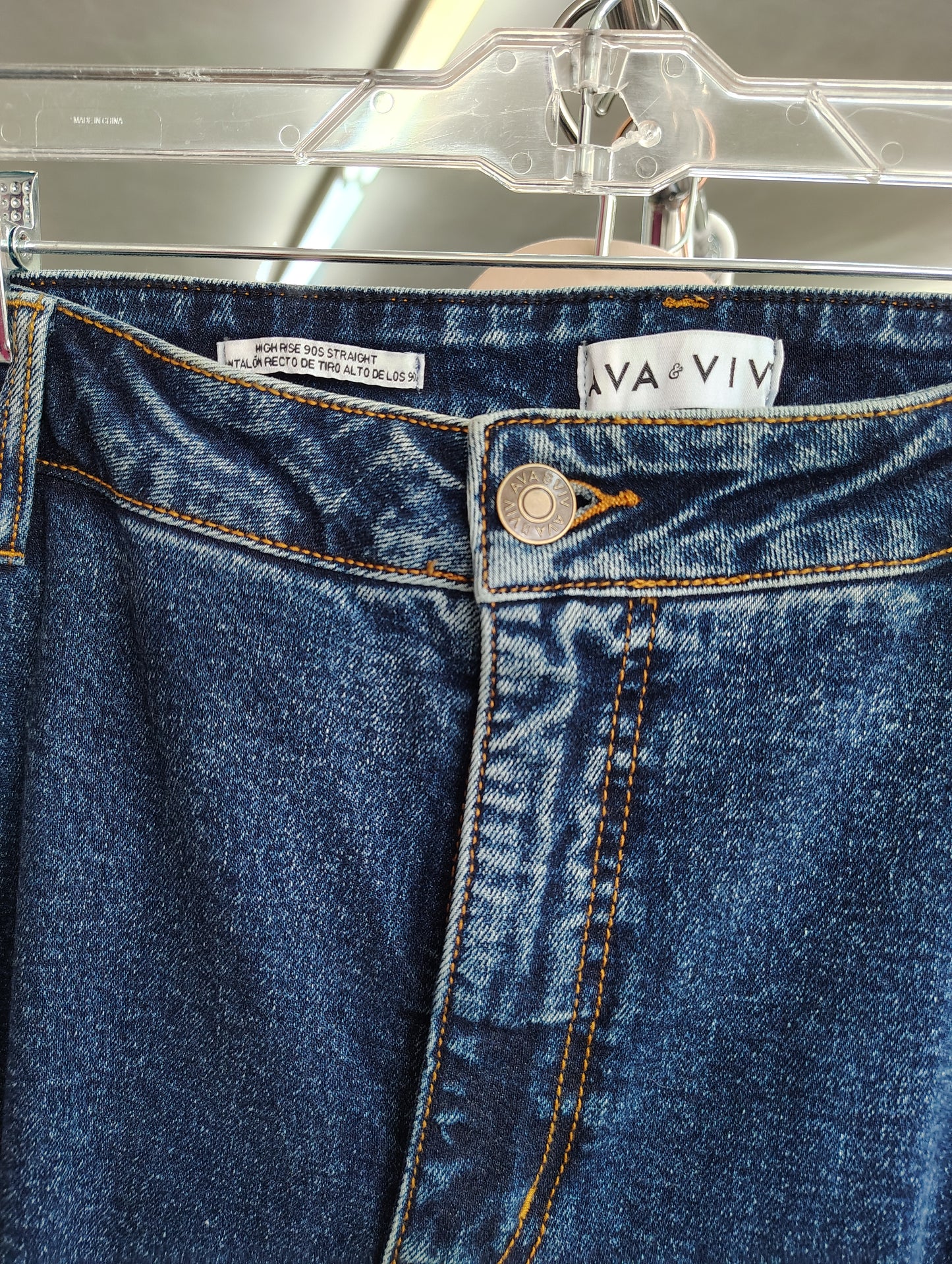 Ava & Vib NWT high rise 90's straight jeans size 22
