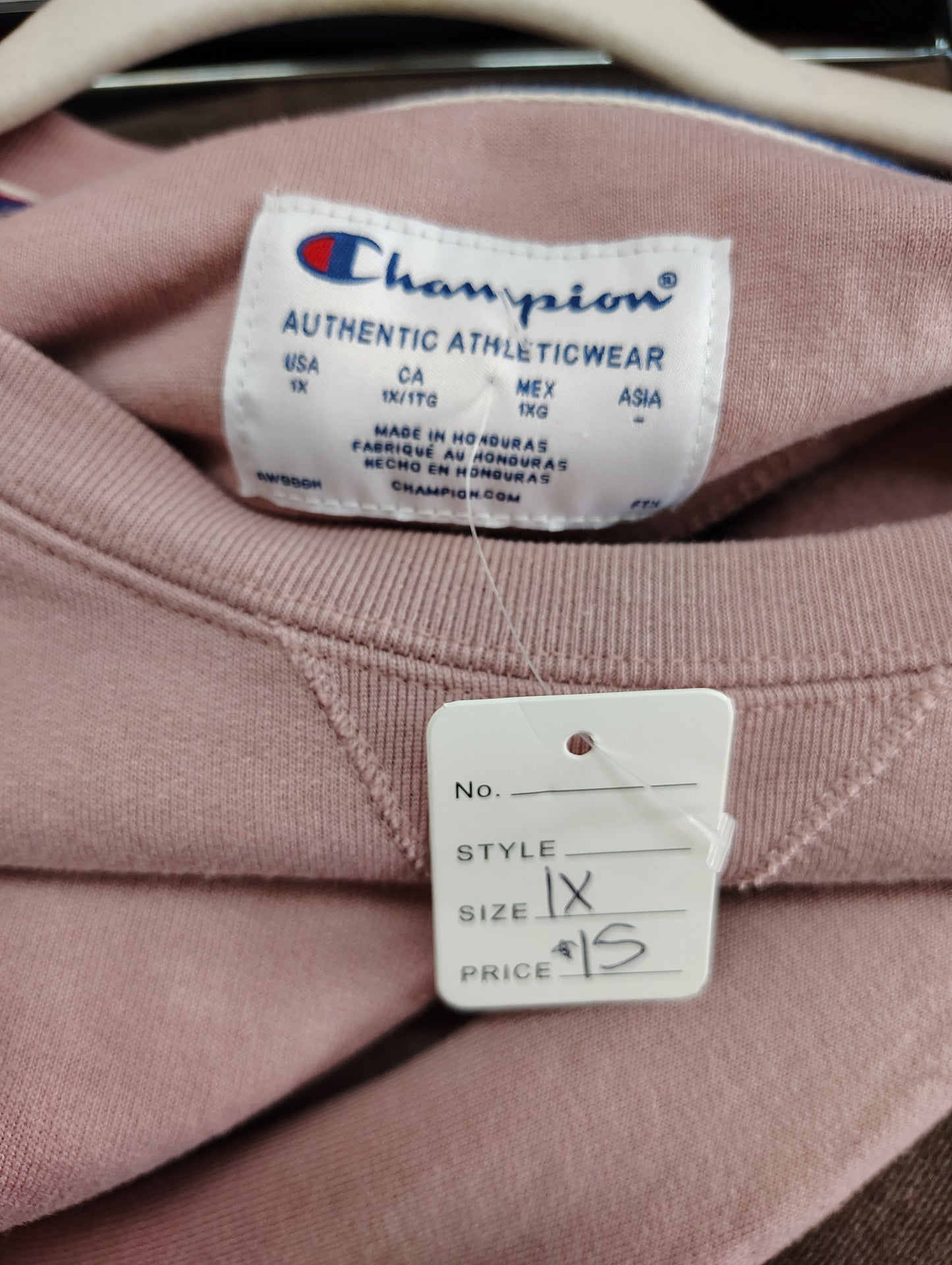 Champion light pink sweatshirt size 1x