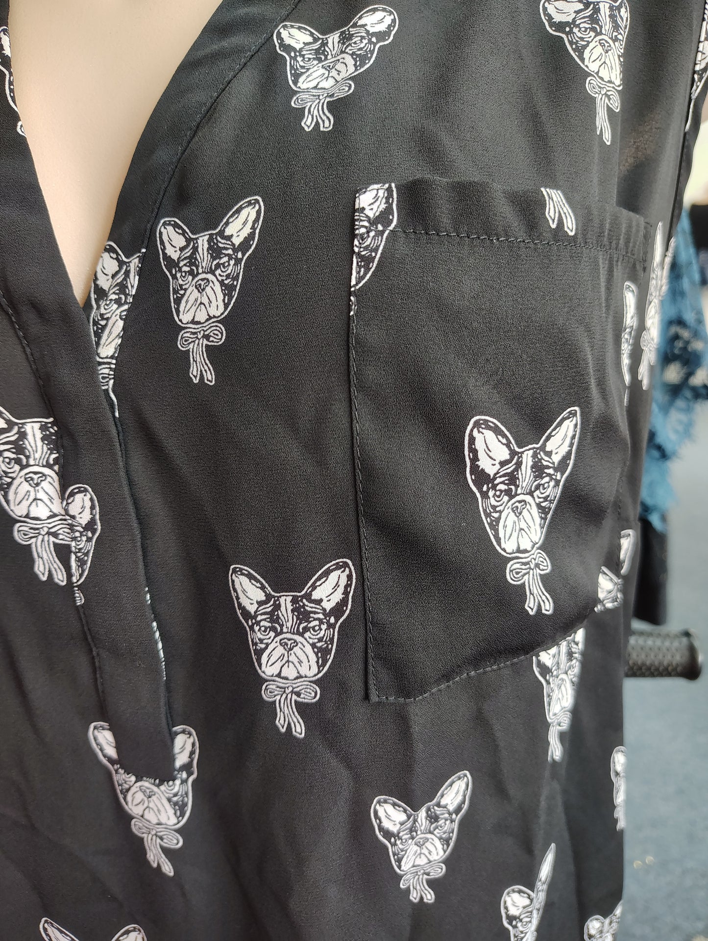 Torrid Harper black sleeveless dog dressy top 5x