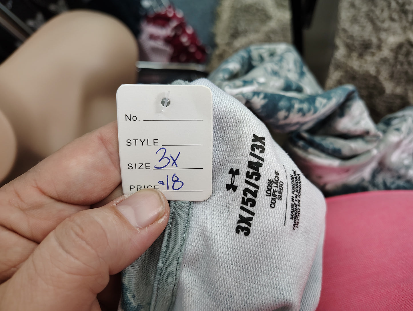 Under Armour tie dye no hem sweatshirt 3x