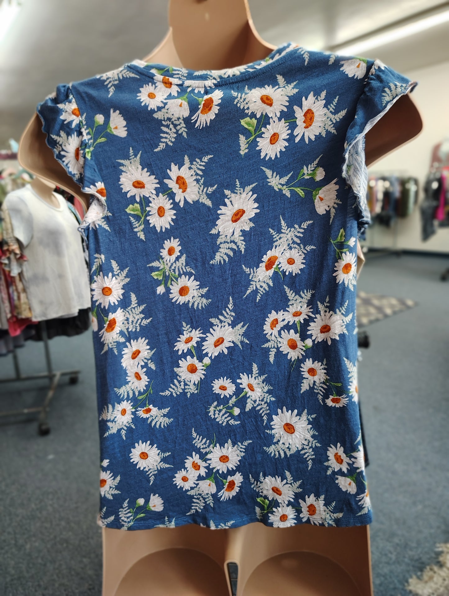 Maurices floral ruffle sleeve knit top size 0x