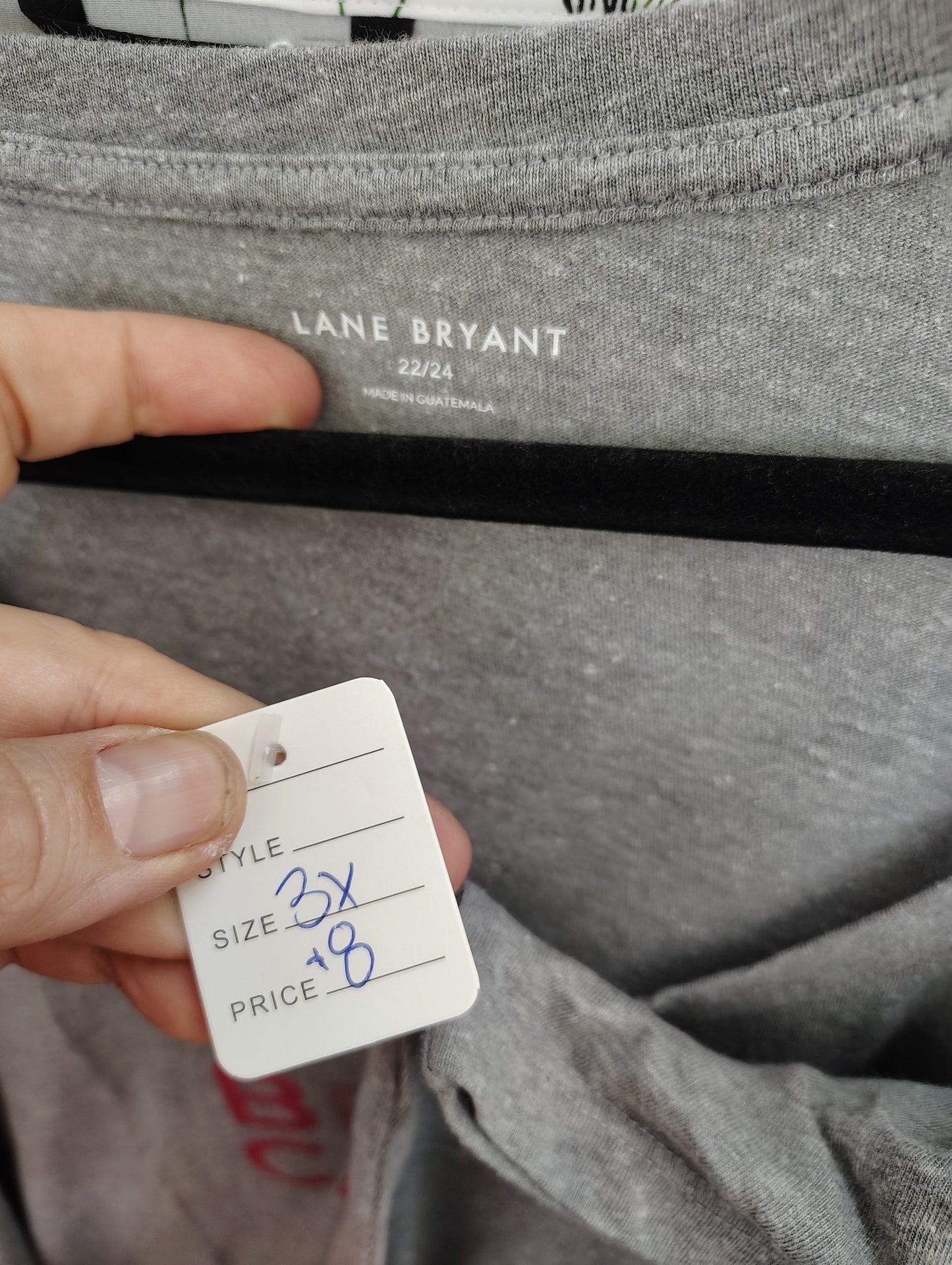 Lane Bryant gray Breast Cancer Awareness tee size 3x