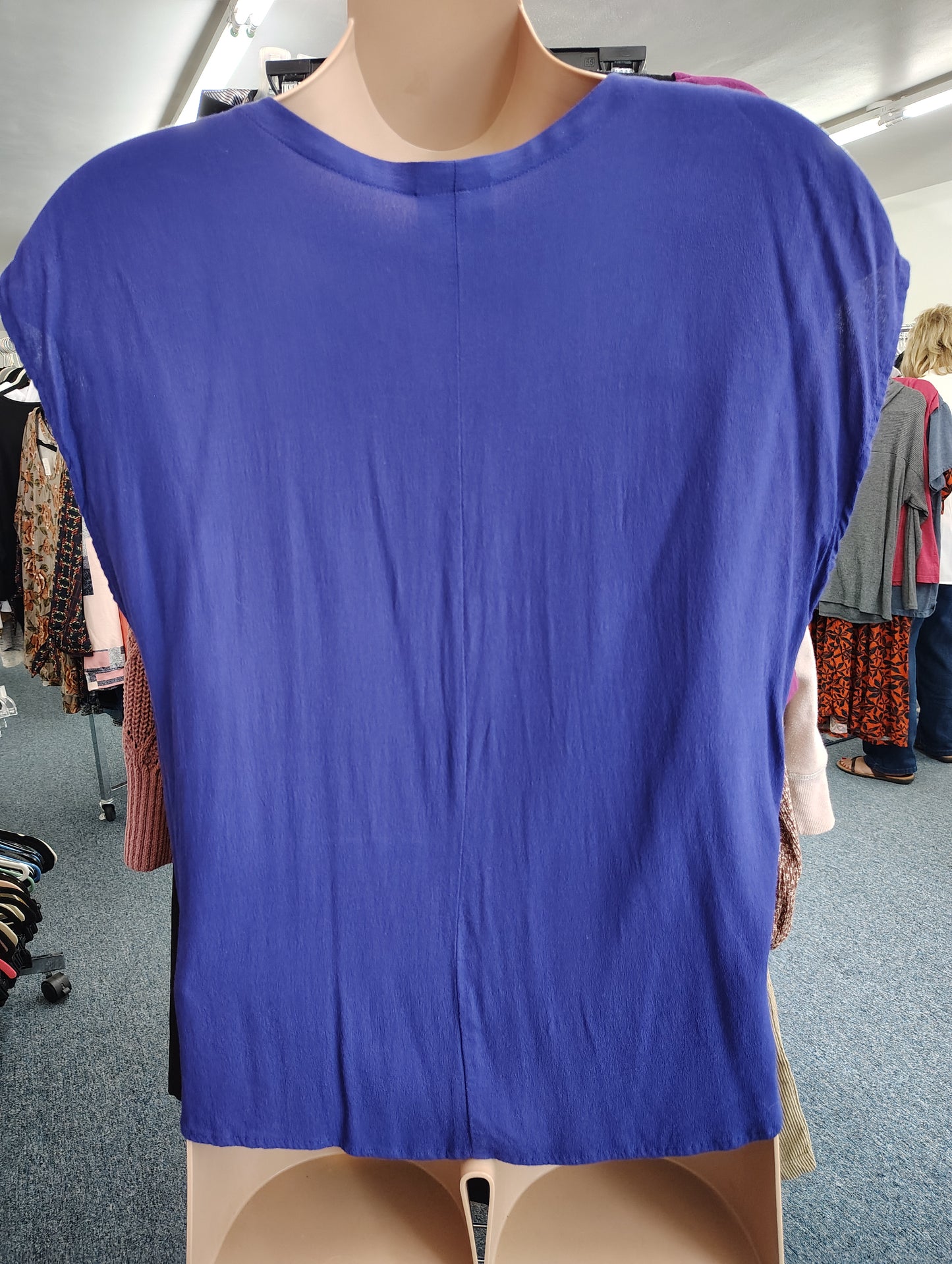 Liz Claiborne blue sleeveless top size 1x