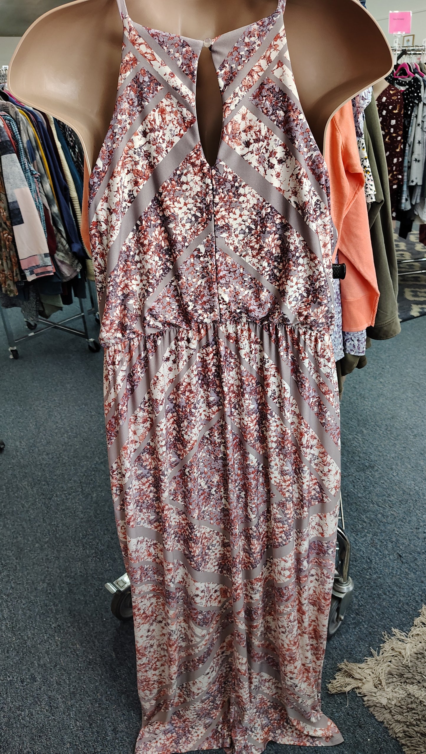 Maurices floral knit maxi dress size 3x