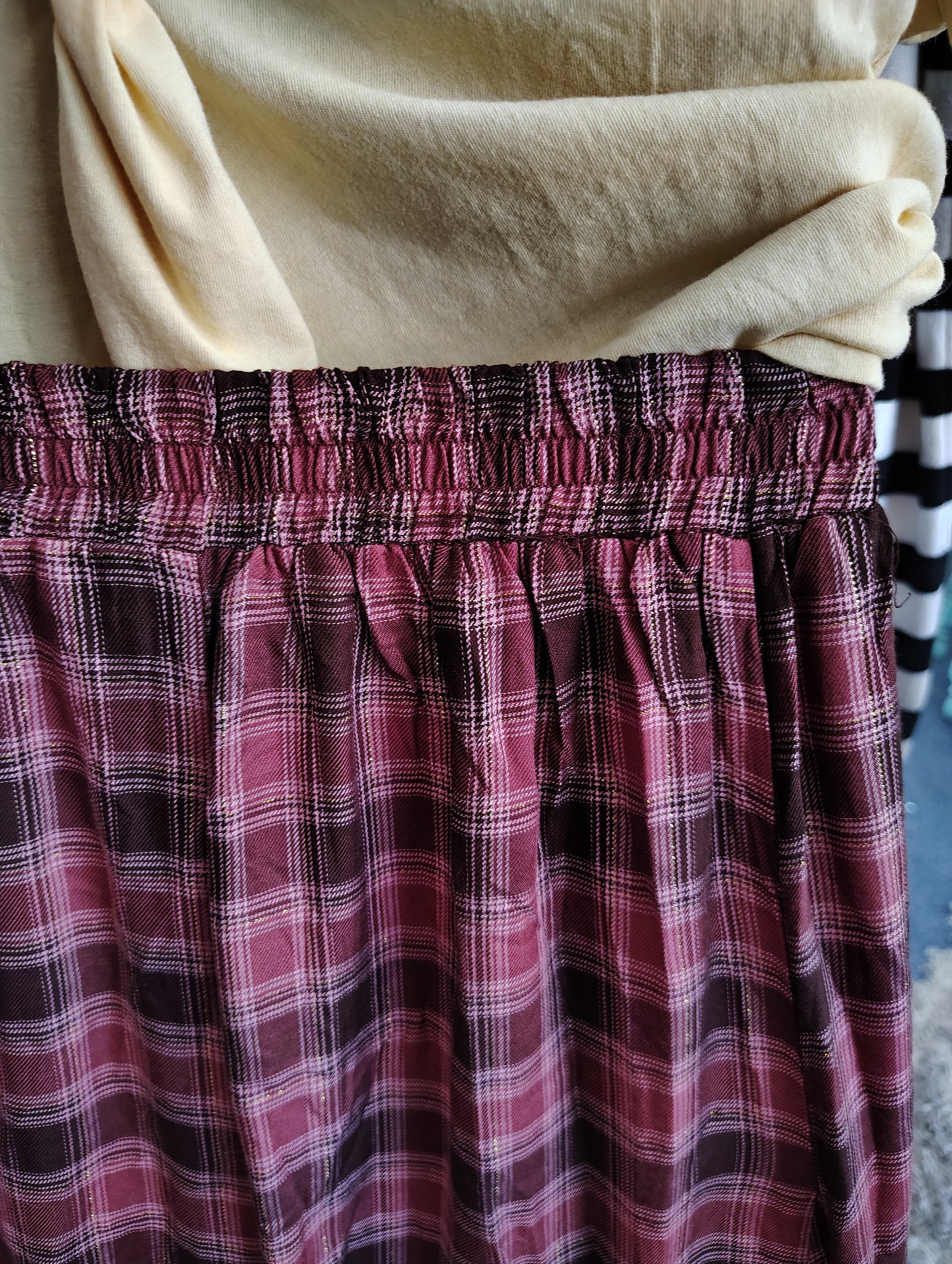 Cato plaid flannel look maxi skirt size 18/20 2x