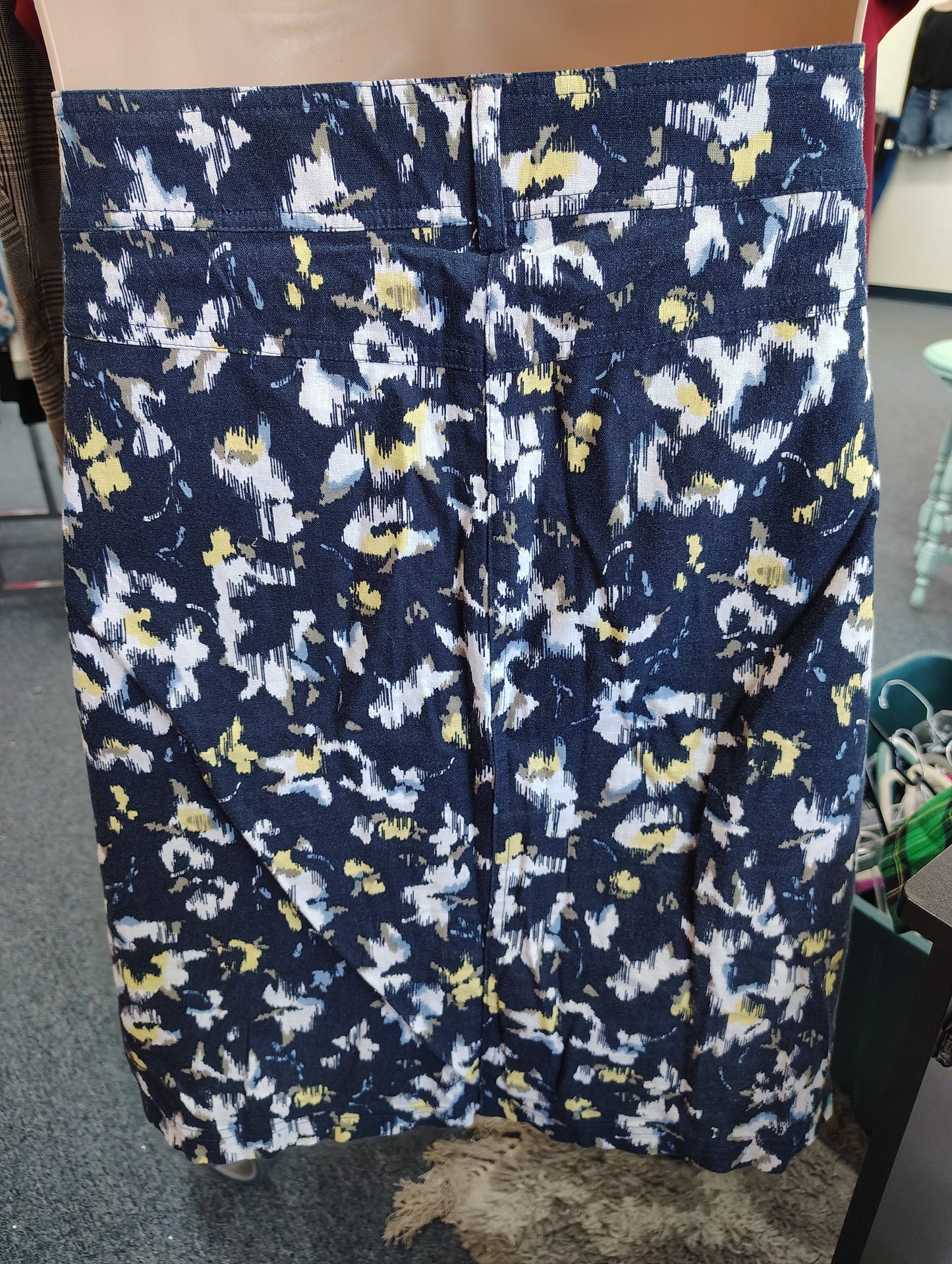 CJ Banks floral navy skort size 20w