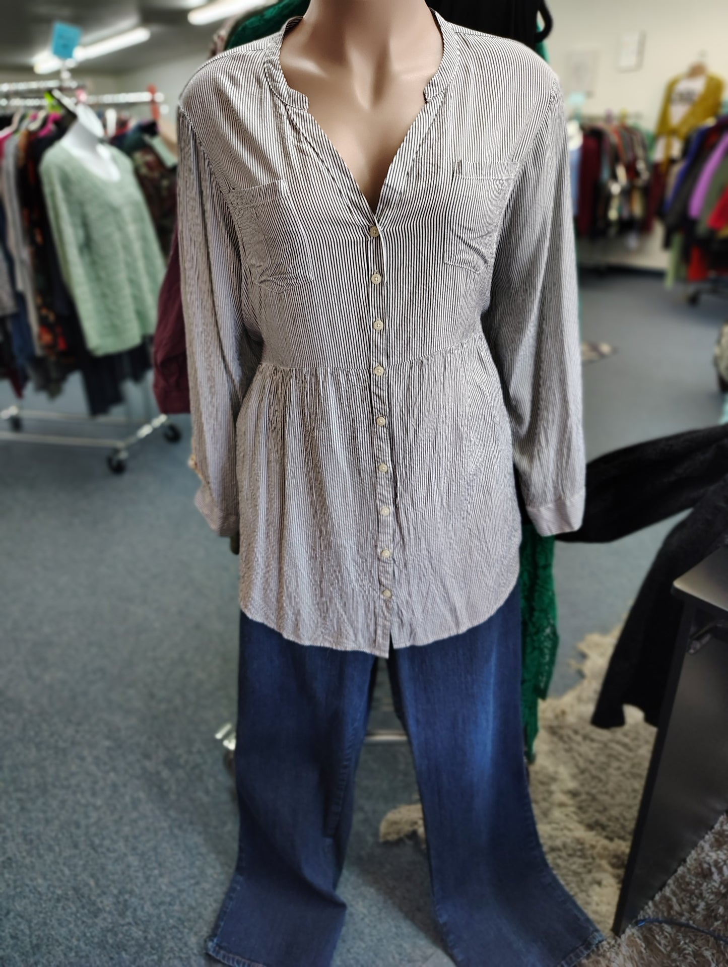 Woman Within jeans size 32W tall straight leg