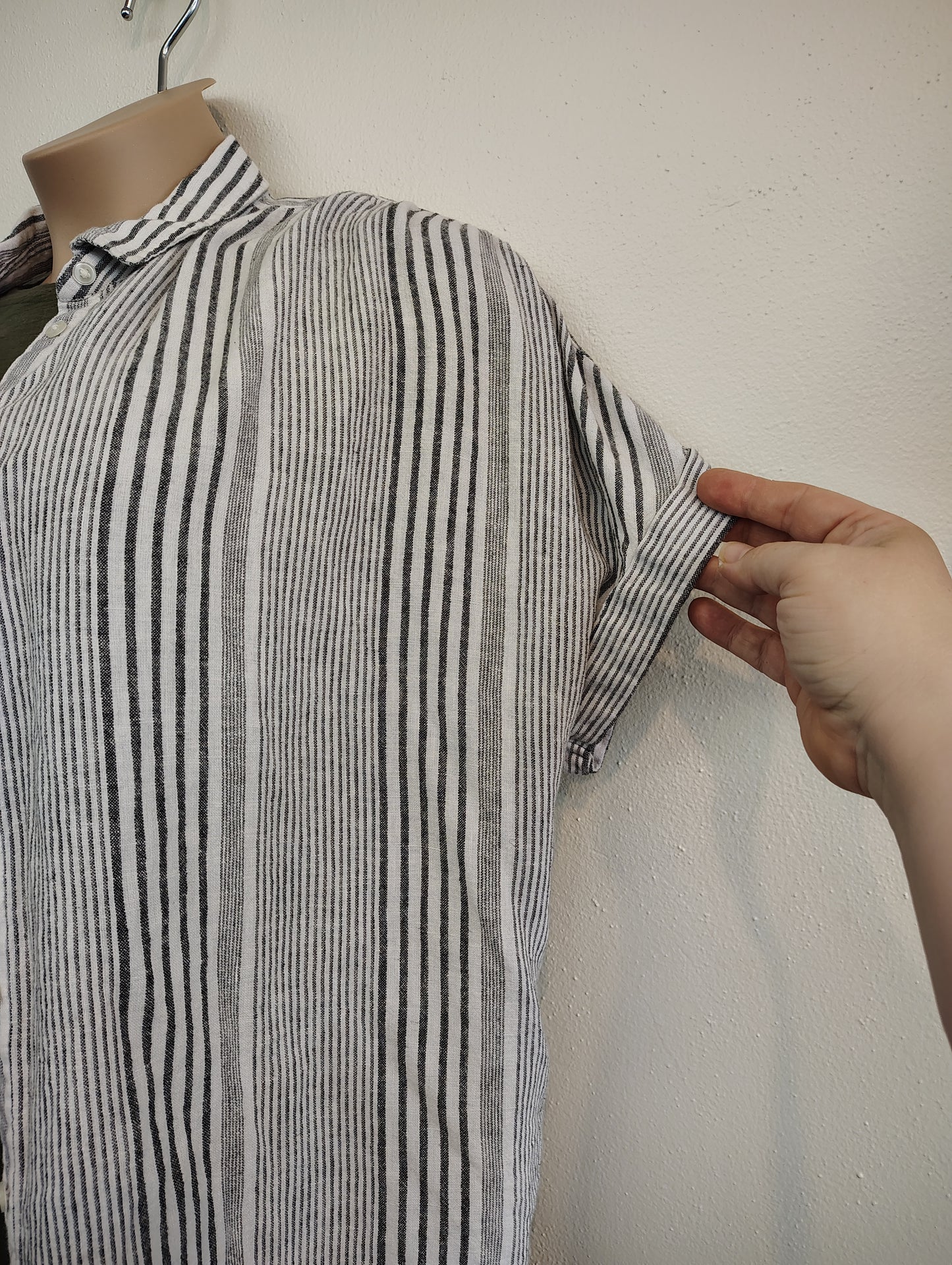 Time & Tru striped camp shirt size xxxl