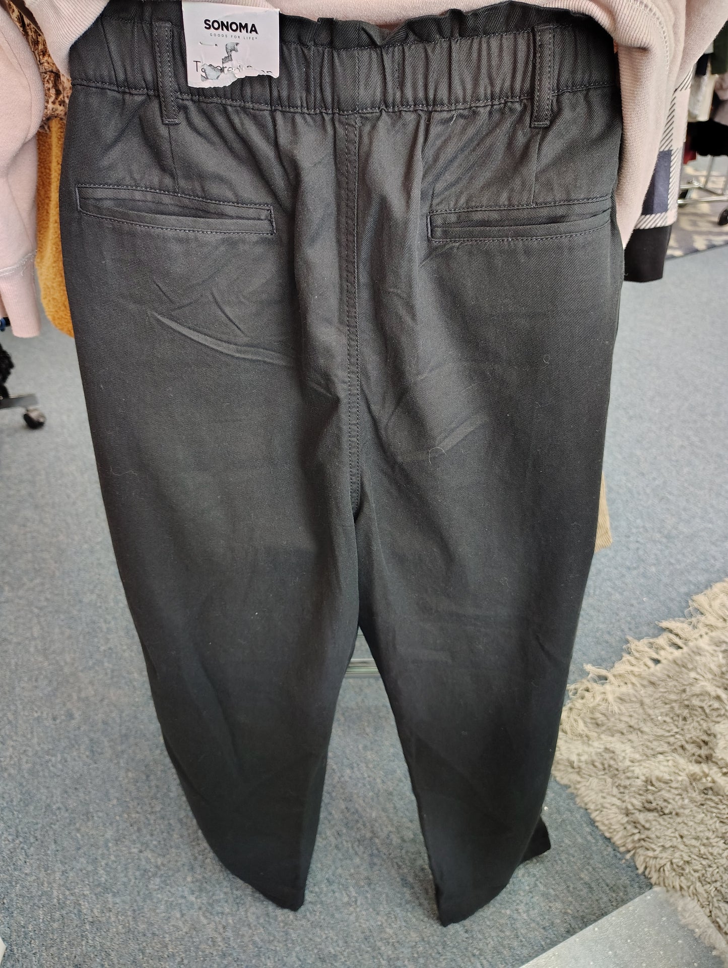 Sonoma NWT black tapered crop chino pants size xxl