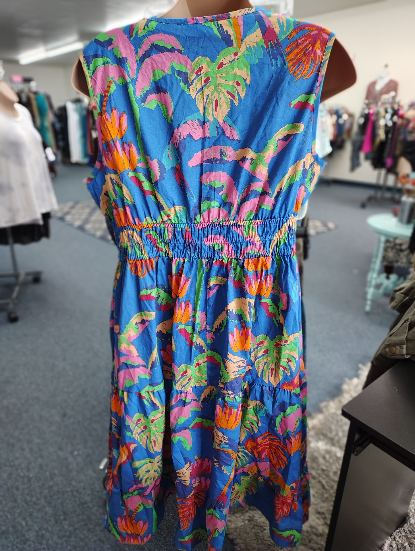 Meadow Rhodes floral multicolored babydoll dress size 3x