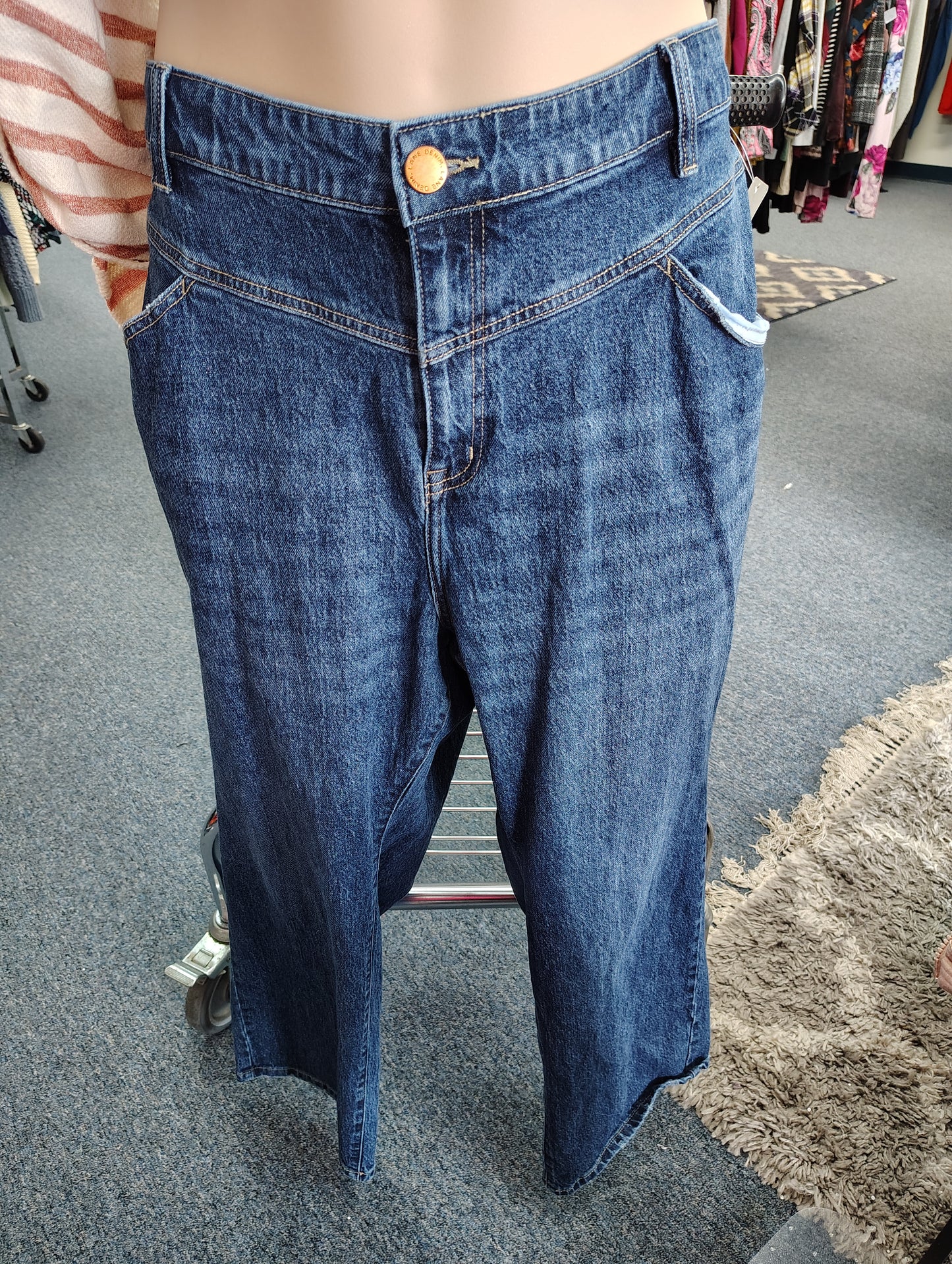 Lane Bryant mid rise relaxed straight jeans size 26 petite