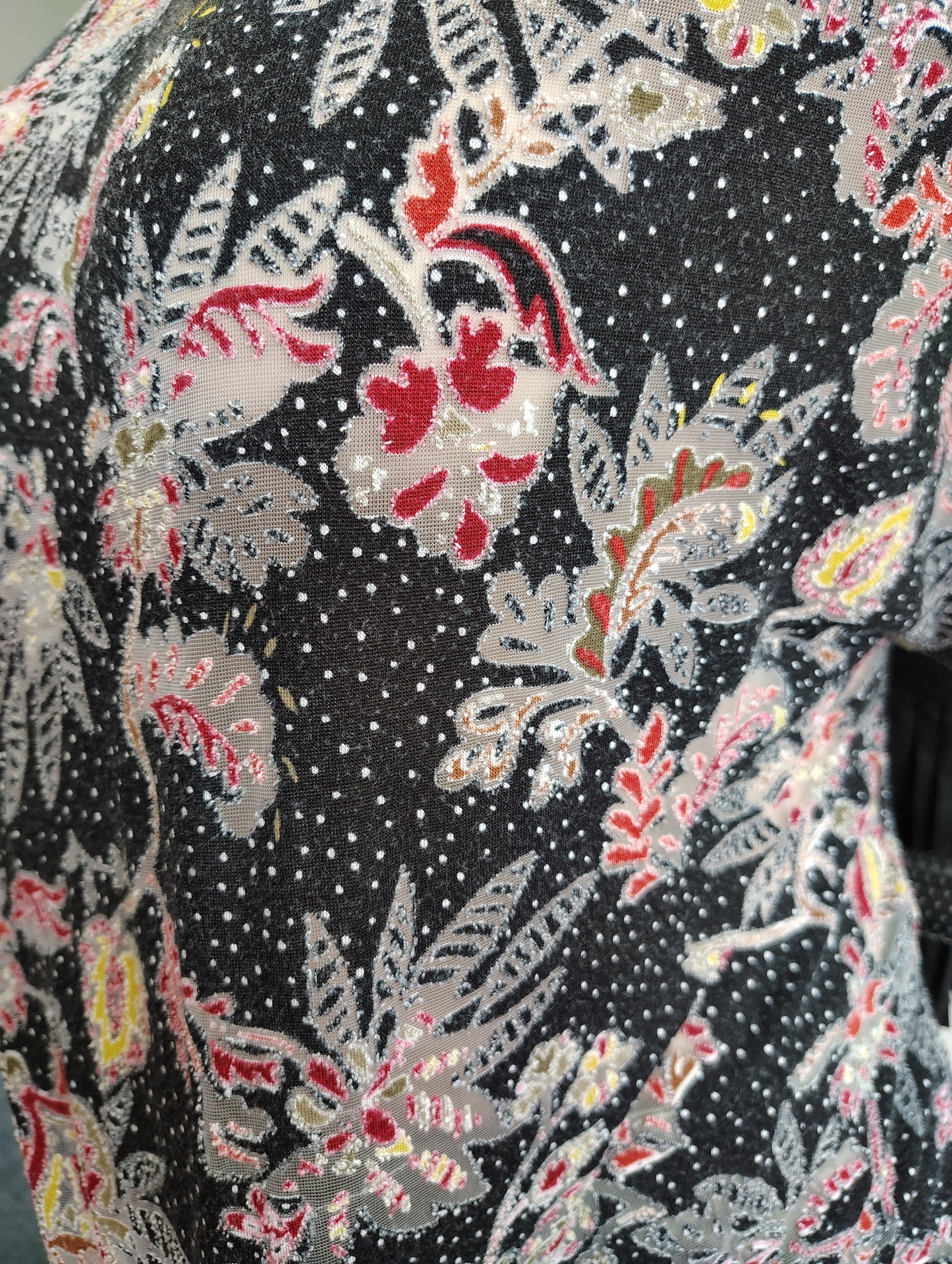 Cato black floral top size 1x