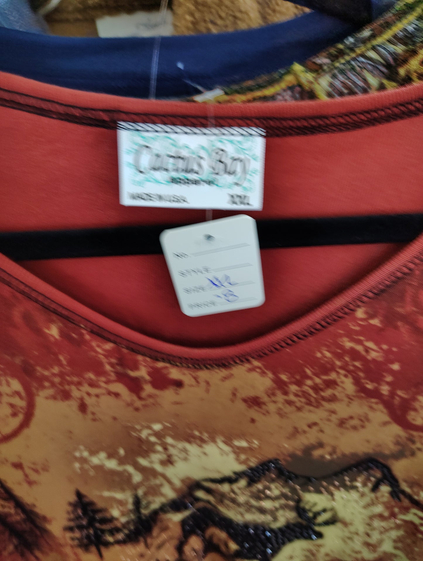 Cactus Bay orange forest tee size xxl