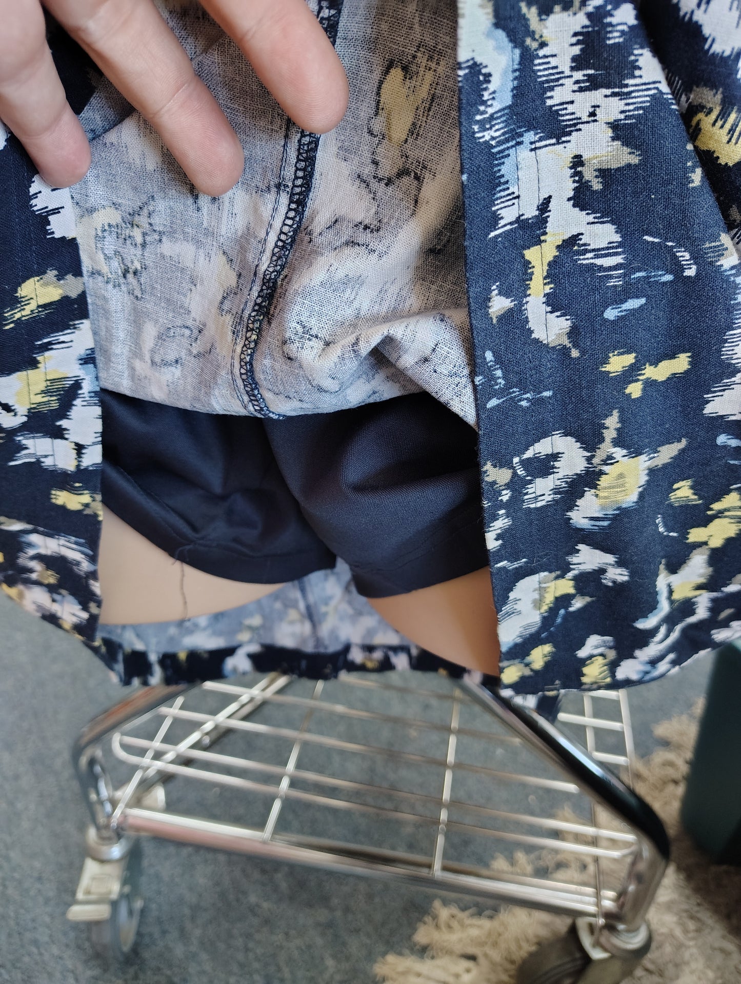 CJ Banks floral navy skort size 20w