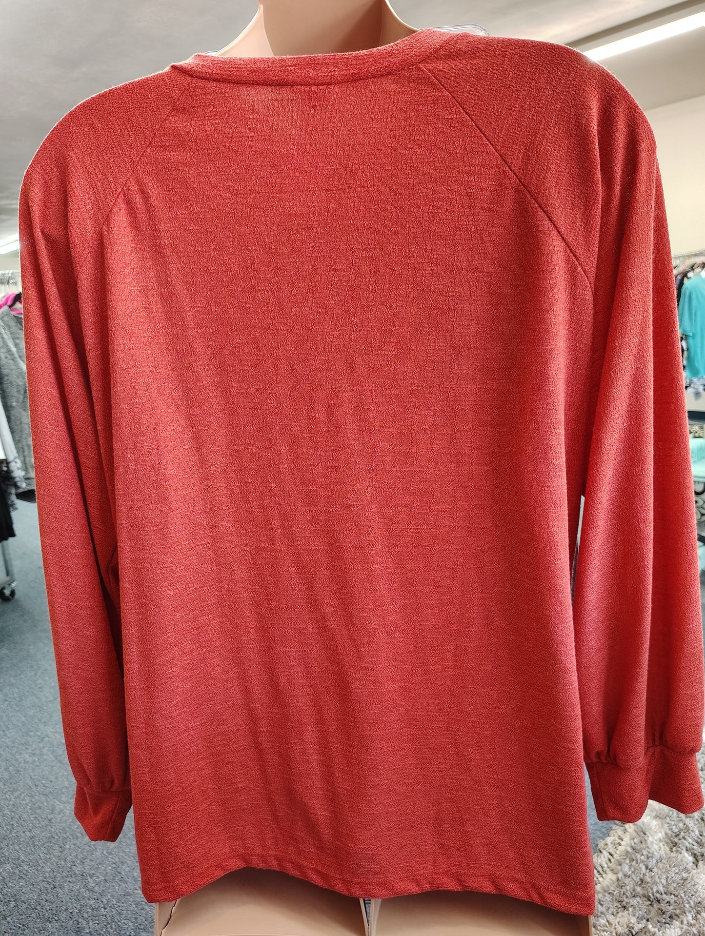 White Birch orange sweatshirt top size 2x