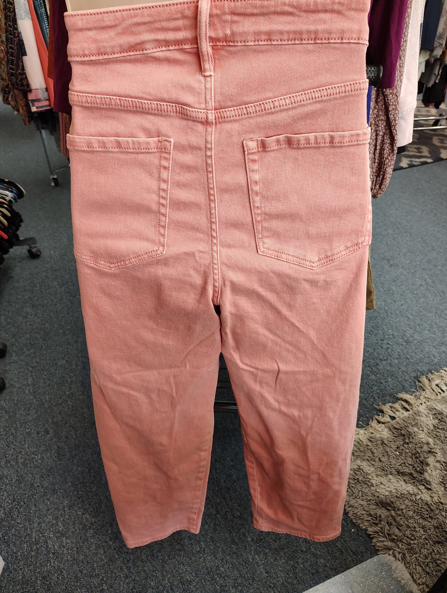 Ava & Viv salmon colored straight leg ankle jeans size 14w