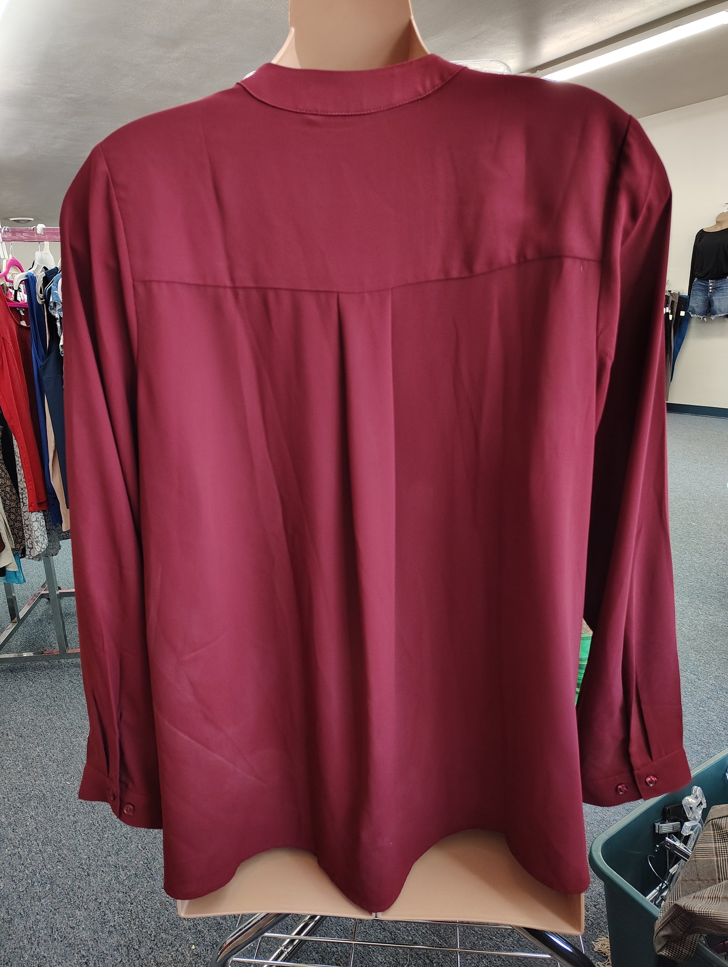 Eloquii red slinky dress blouse size 22 3x