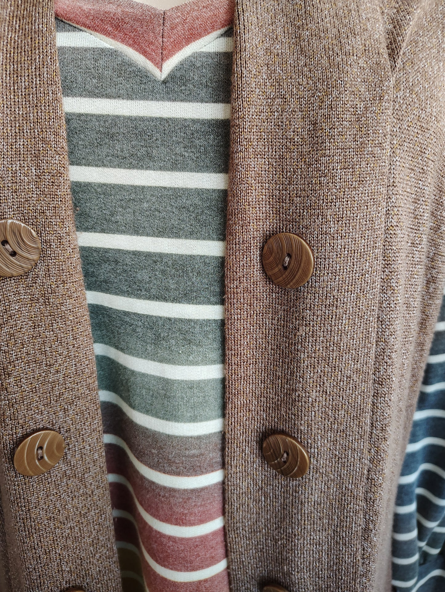 CJ Banks brown knit sweater vest size 3x
