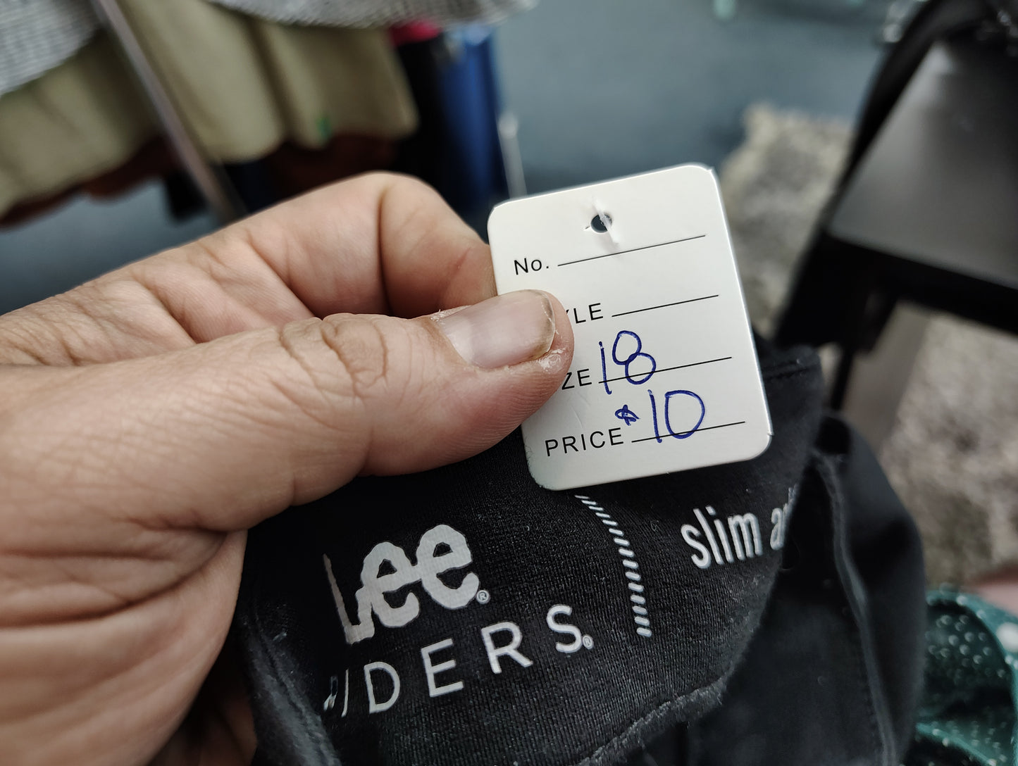 Lee Riders stretchy soft black dress pants 18