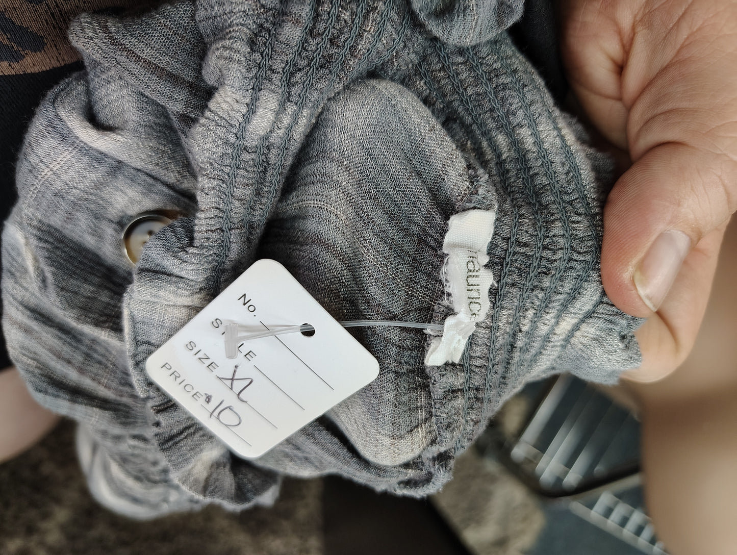 Maurices plaid tiered off the shoulder top size xl