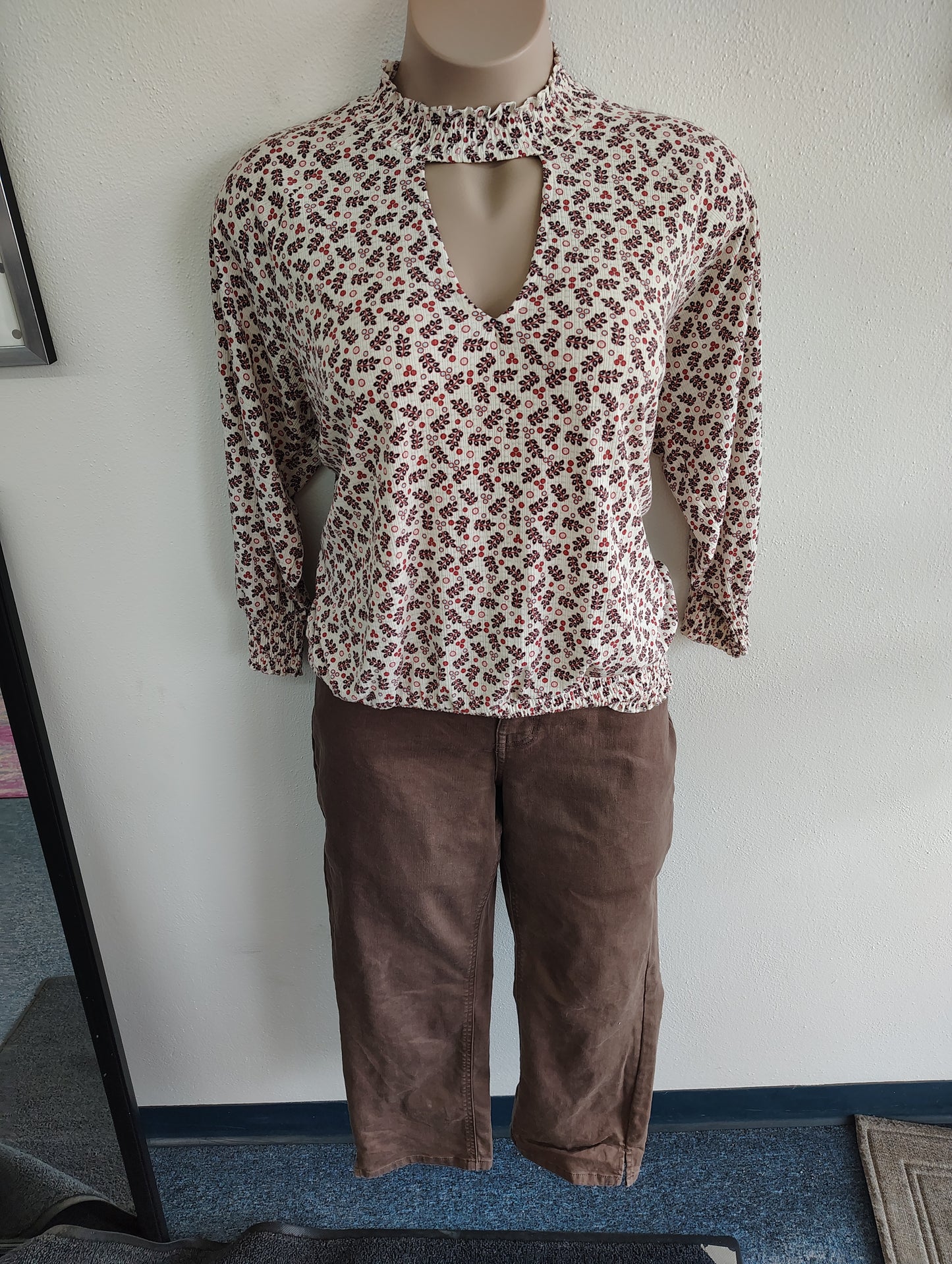 M Jeans Maurices brown slim straight ankle jeans size 18w