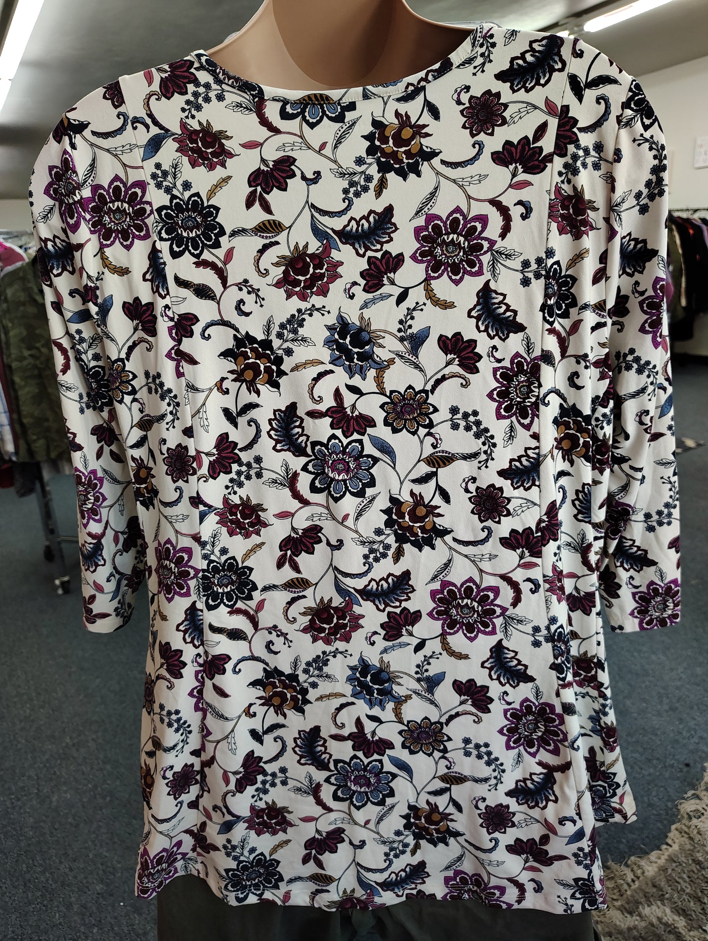 Lane Bryant floral soft top size 4x flared
