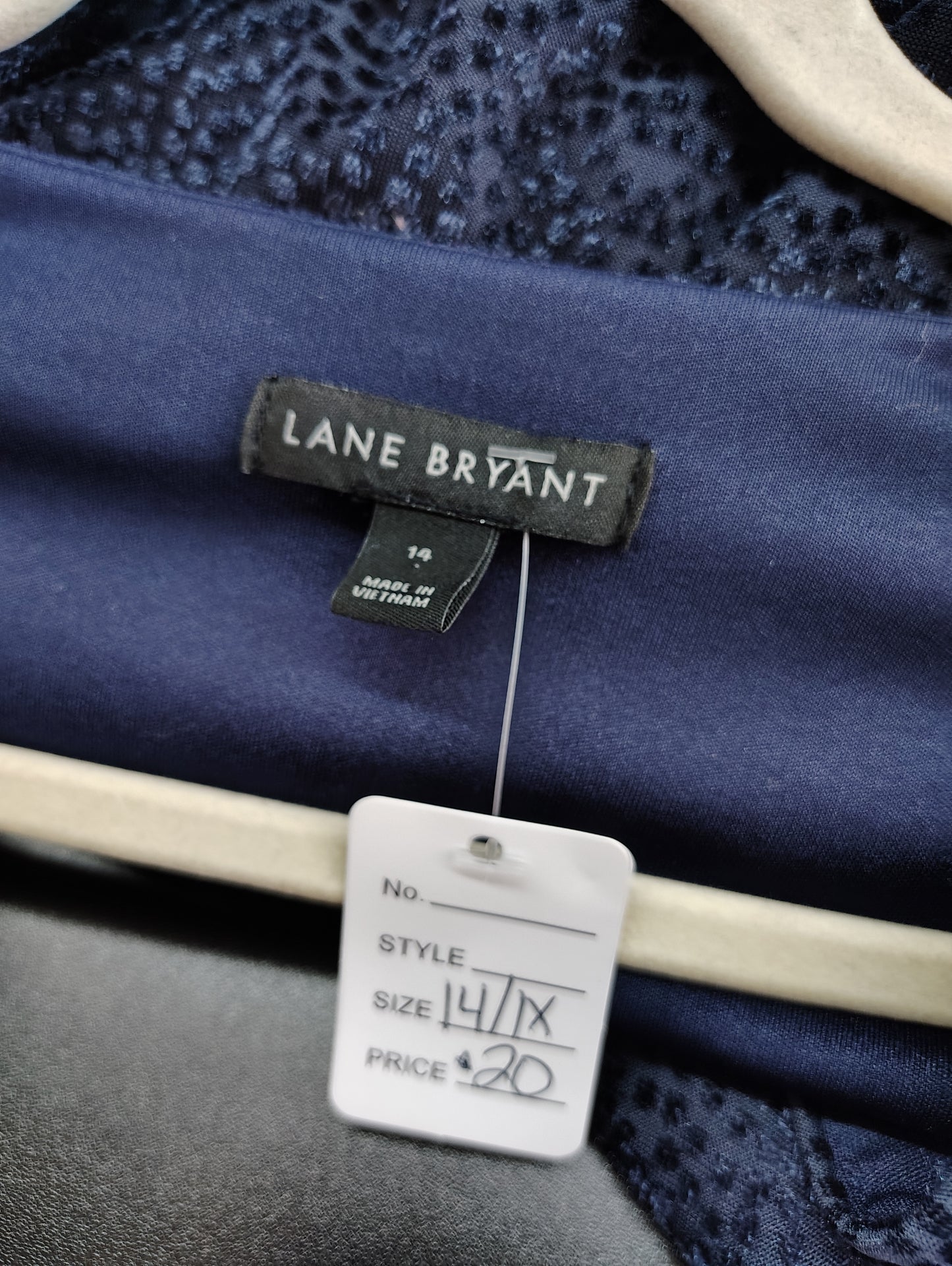 Lane Bryant velvet animal print faux wrap dress size 14