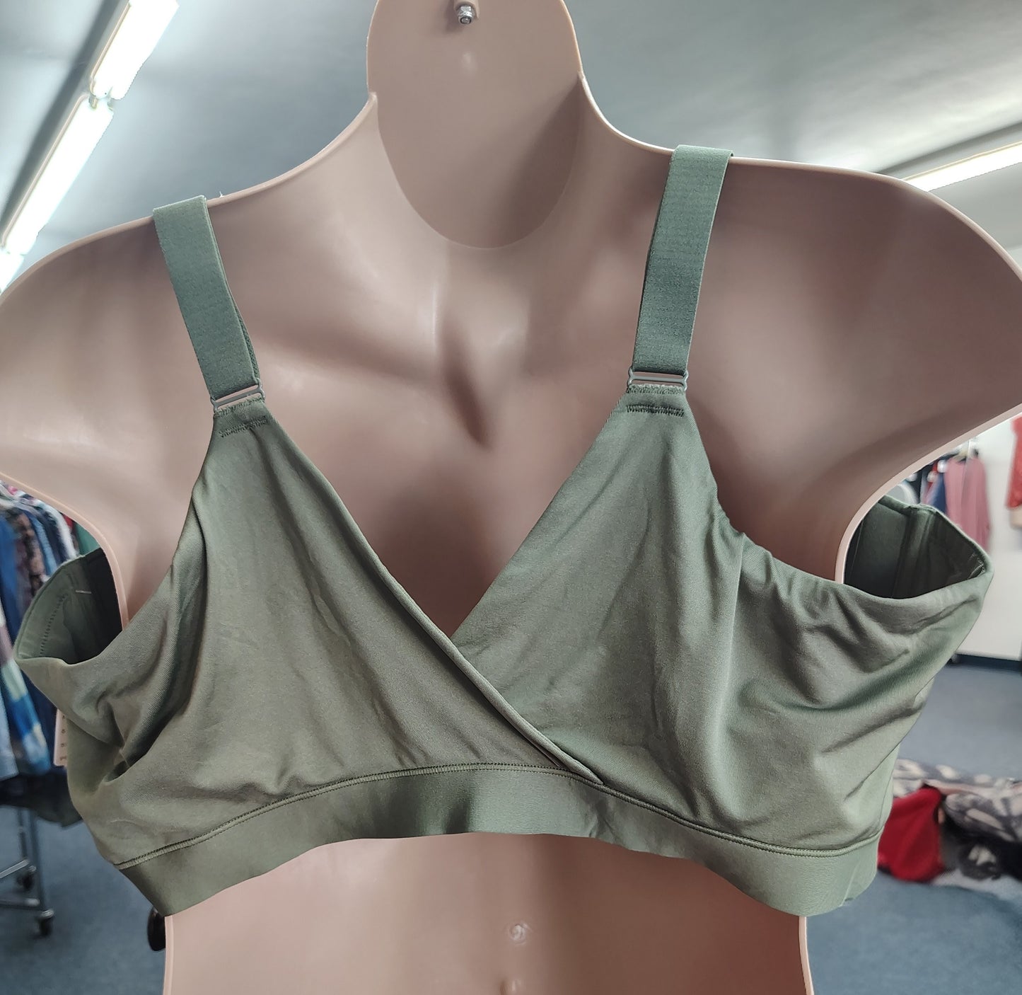 Cacique green lightly lined lounge bra 50DD