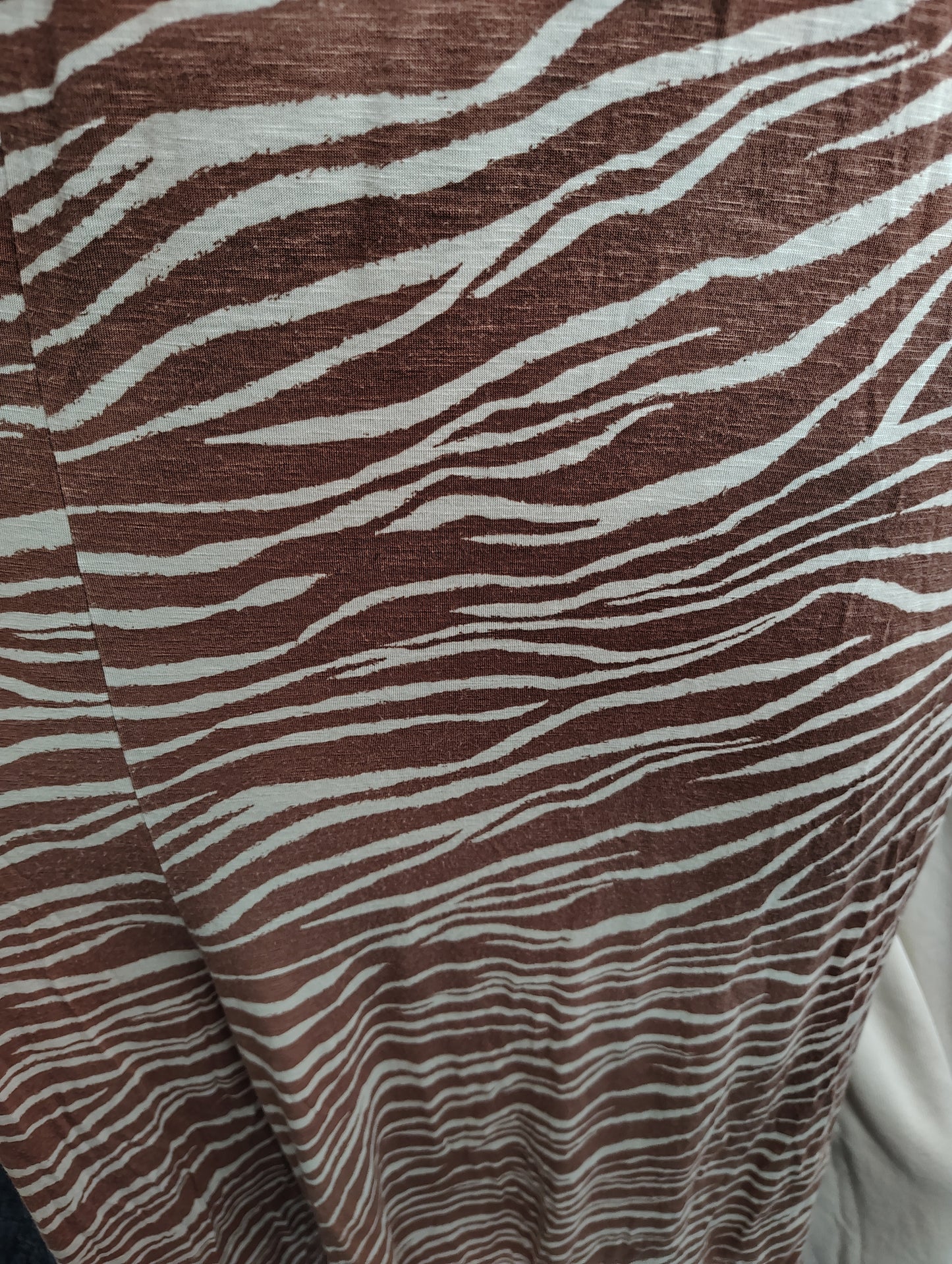 Maurices animal print knit jumpsuit cropped leg size 3x