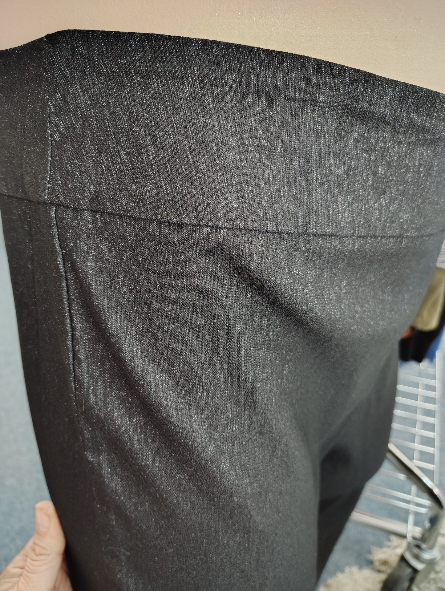 Joe B black textured look stretchy dress pants size 2x