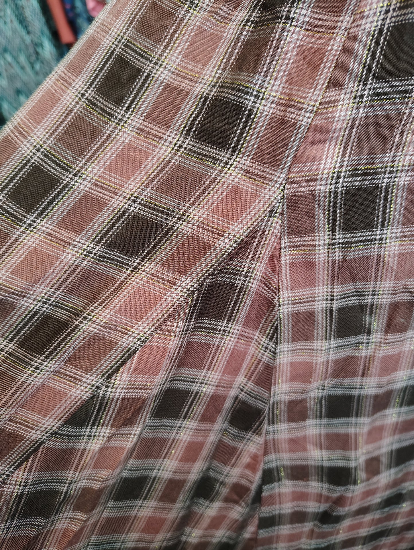 Cato plaid flannel look maxi skirt size 18/20 2x