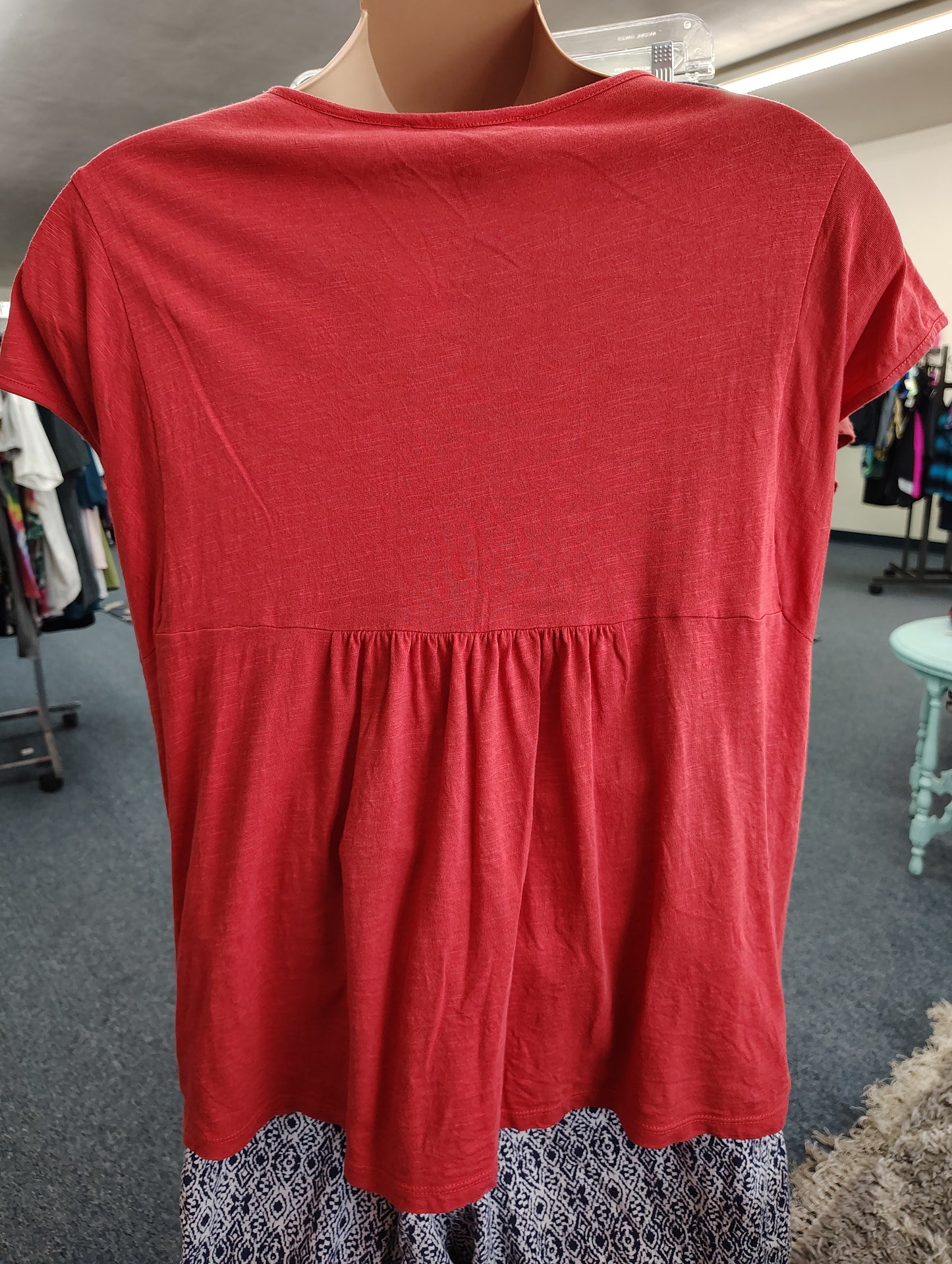 Gloria Vanderbilt coral bib top size XXL