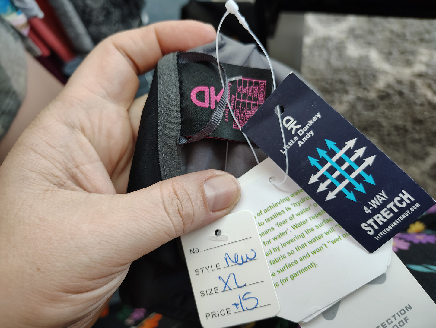 Little Donkey Andy NWT black vest size xl