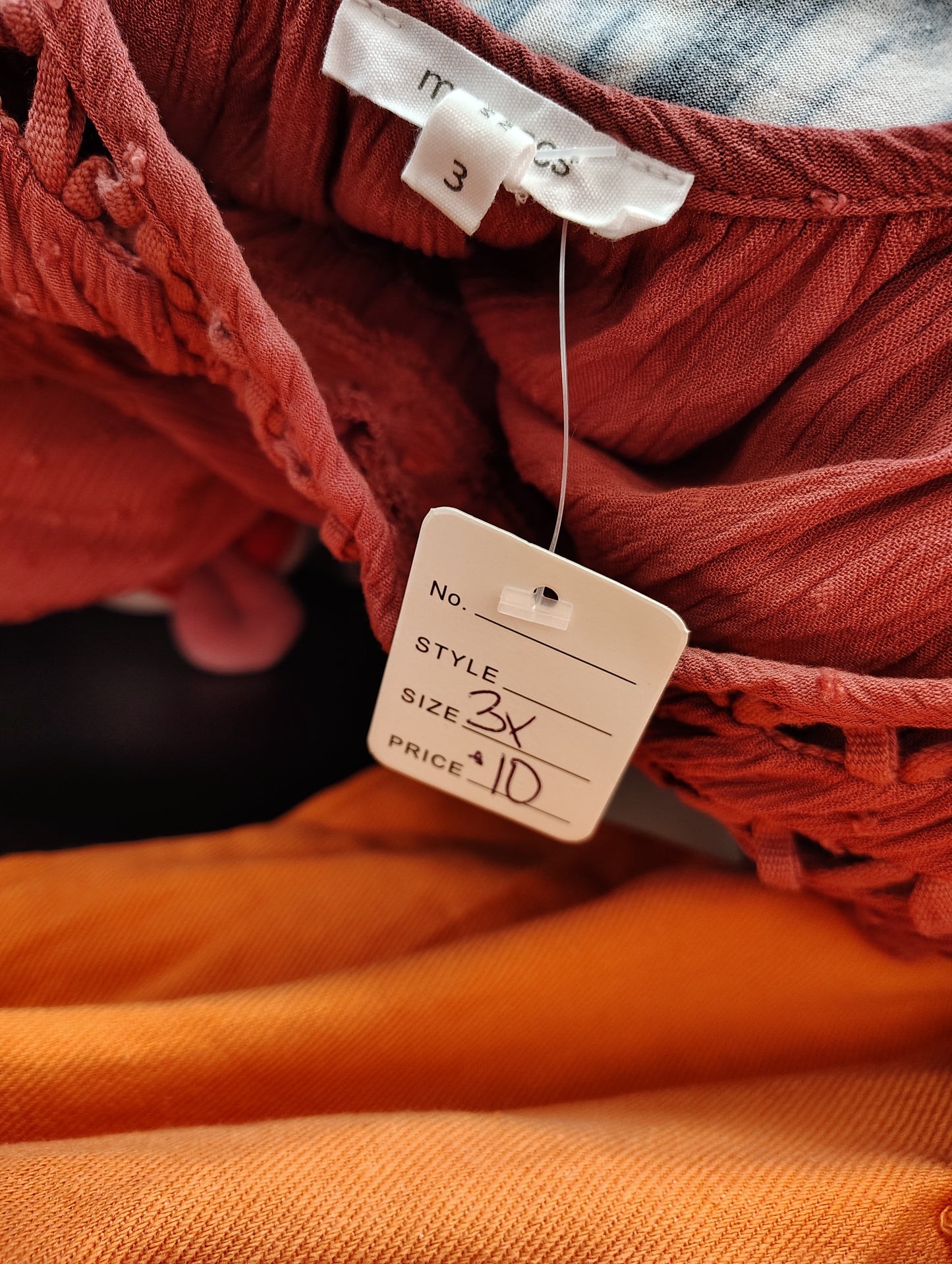 Maurices crochet raises dot sleeveless top 3x