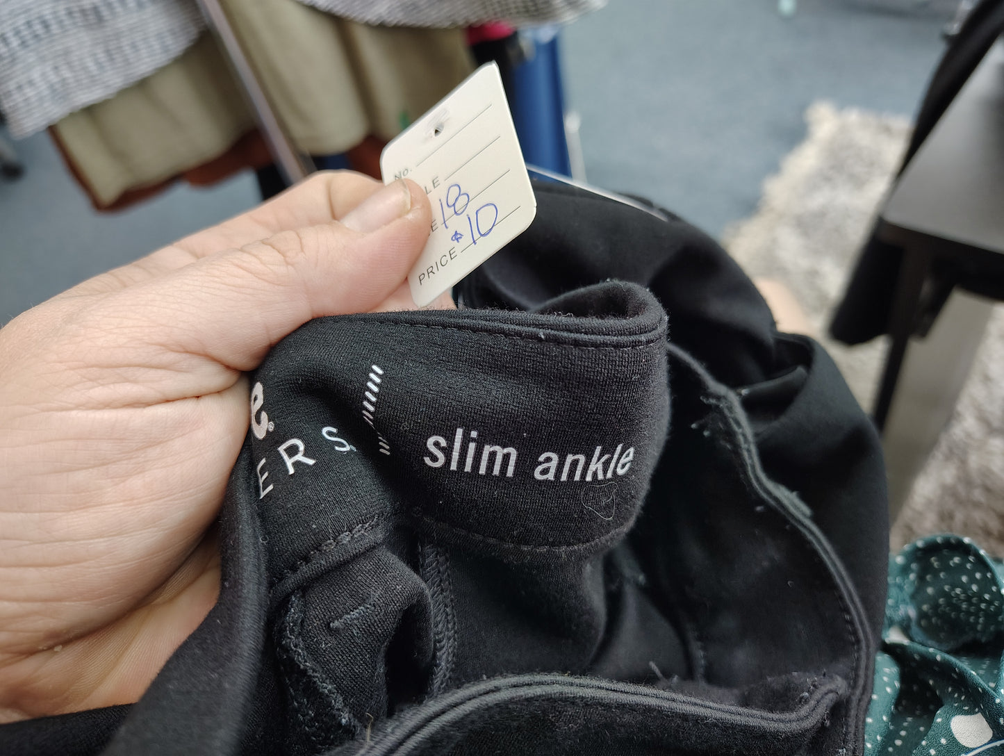 Lee Riders stretchy soft black dress pants 18