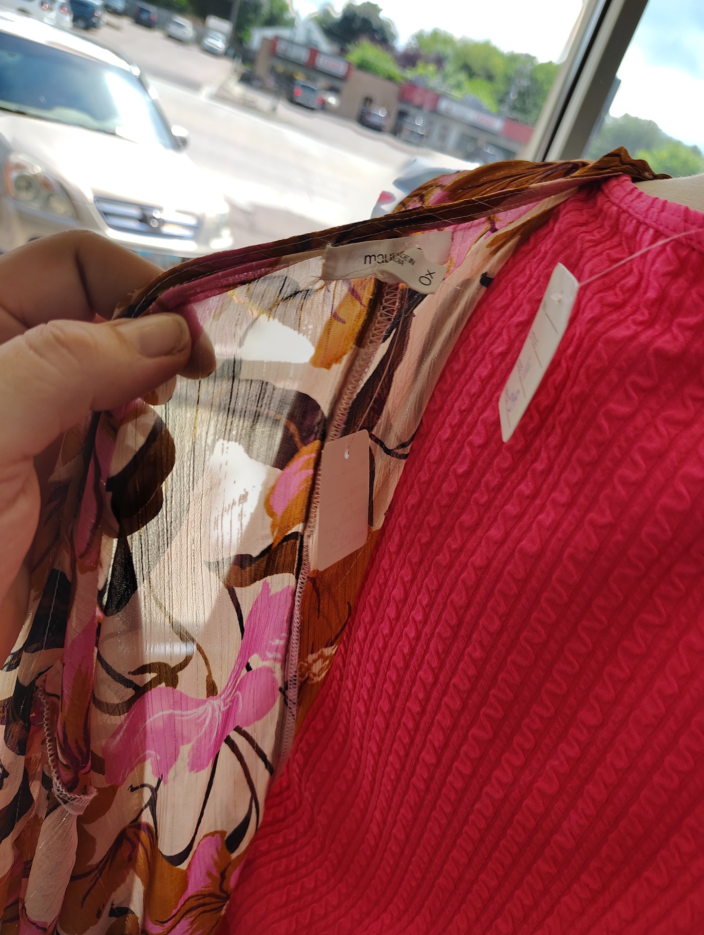 Maurices semi sheer floral kimono size 0x