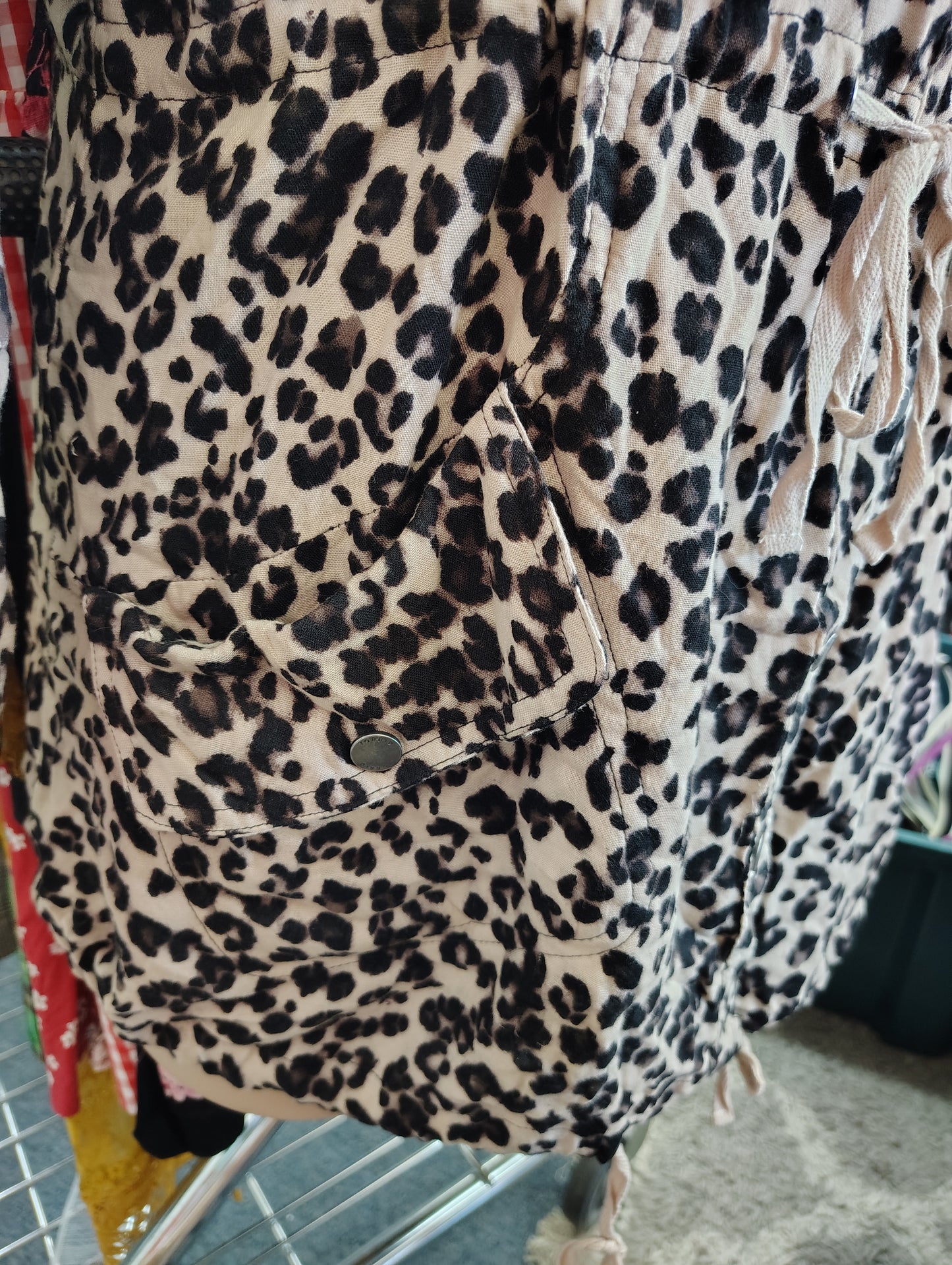 Torrid lightweight leopard print button front jacket size 2x