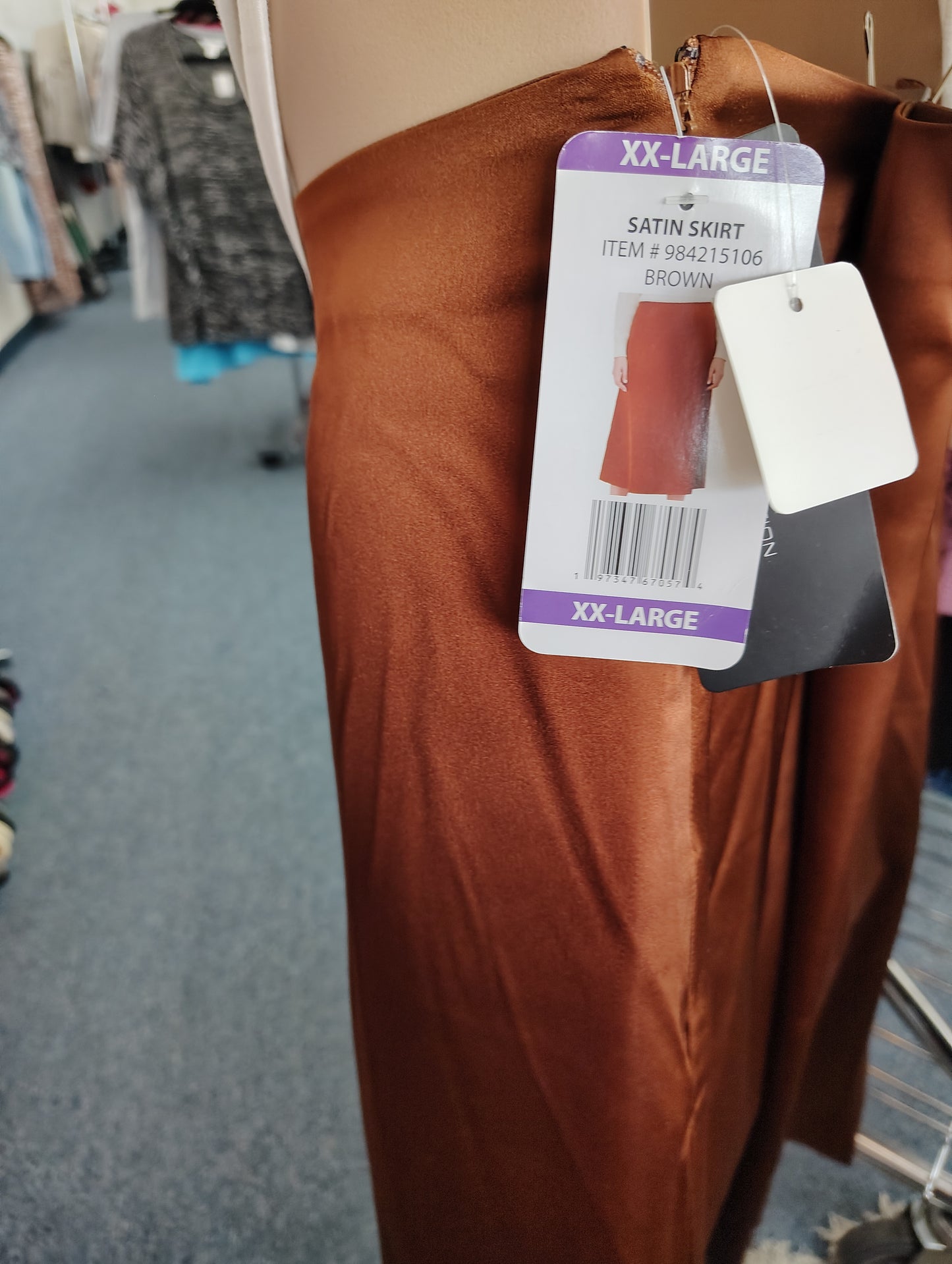 French Connection NWT brown slinky maxi skirt size XXL