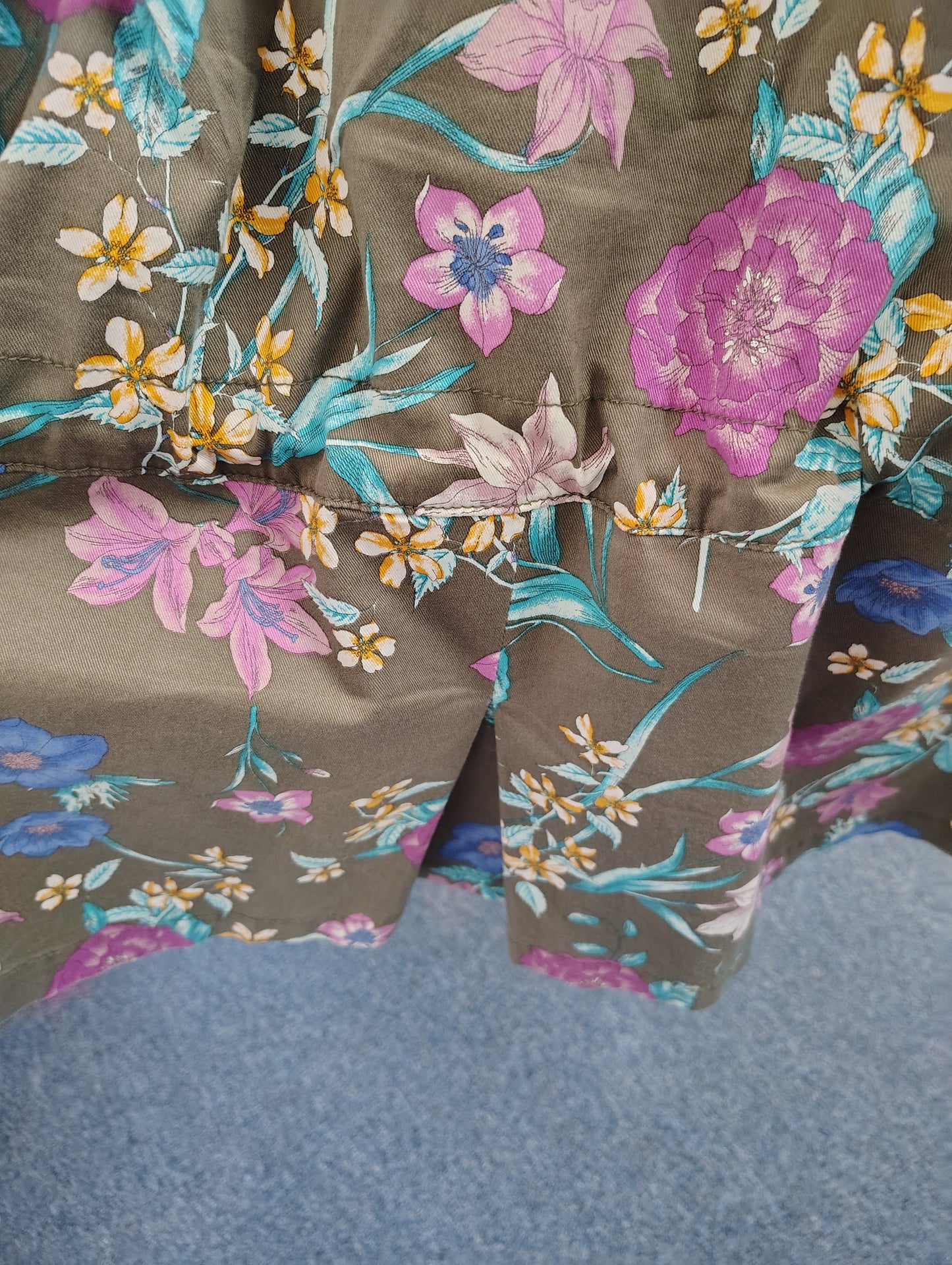 Lane Bryant floral denim jacket size 14/16 2x
