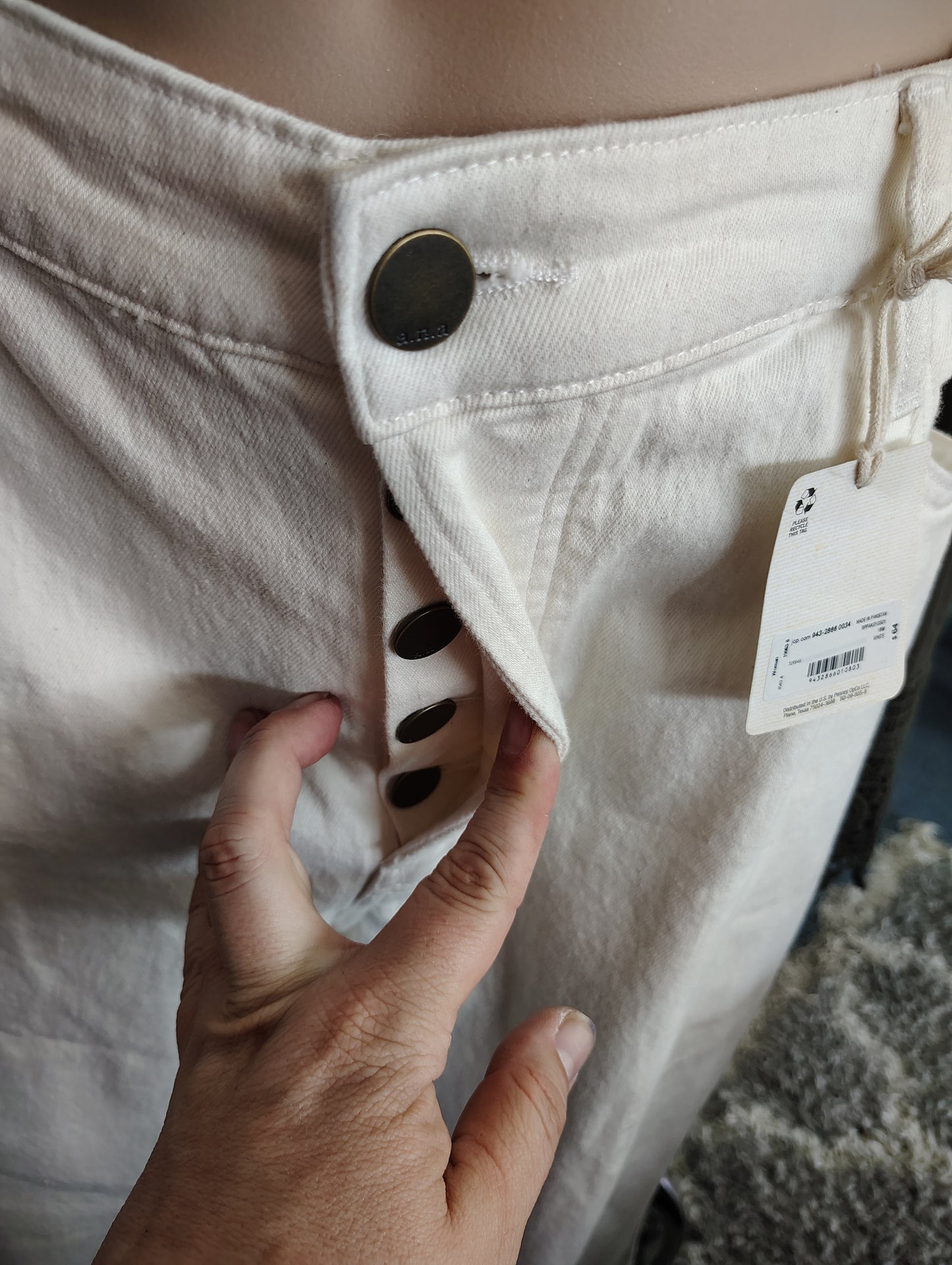 a.n.a. off white NWT jeans highest rise vintage straight size 18W