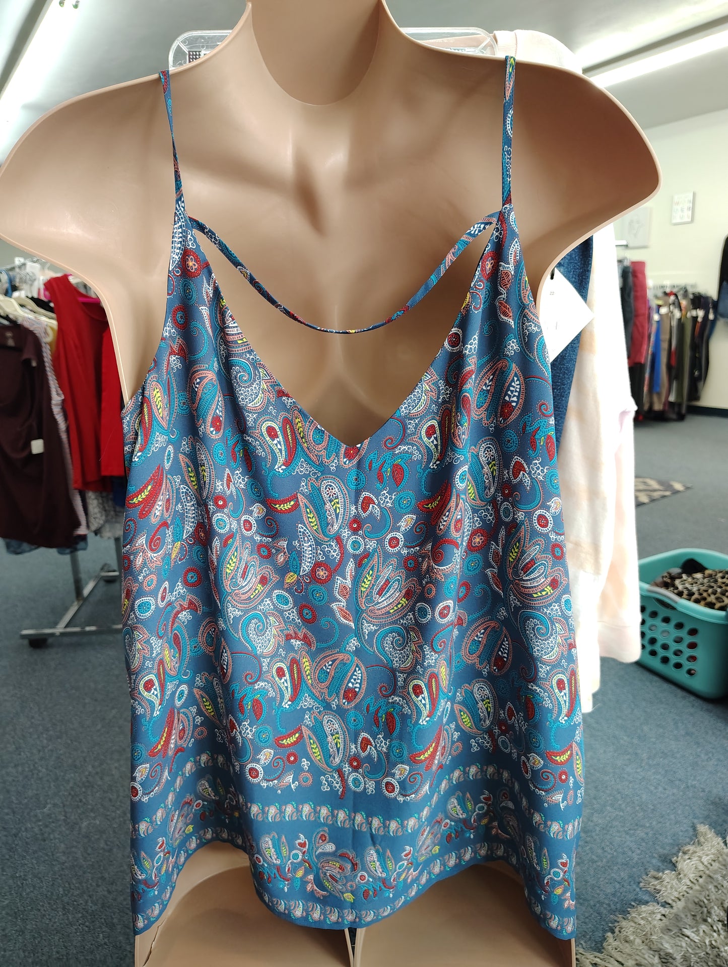 Loft Plus paisley dressy tank top size 22 3x