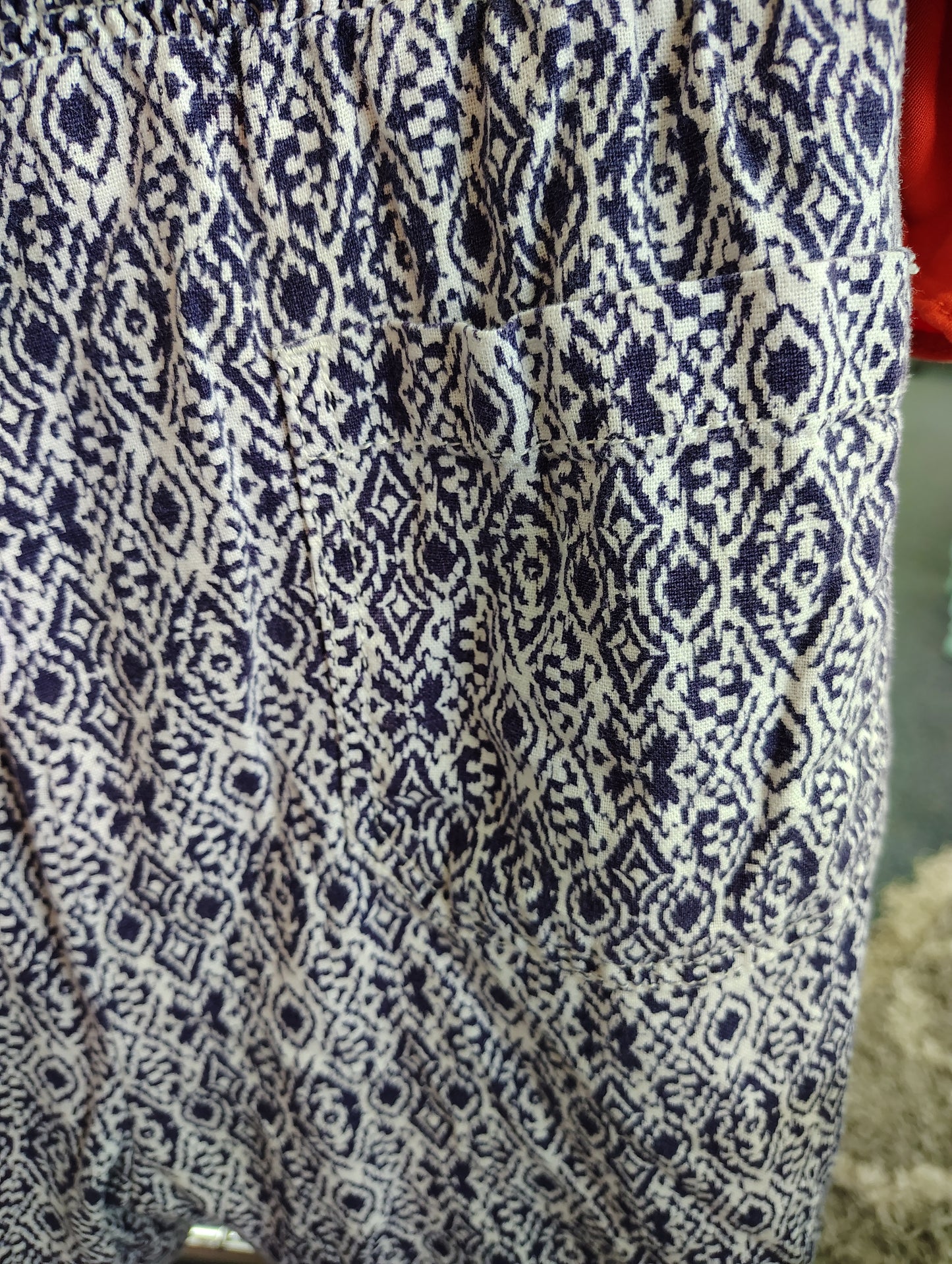 Briggs tie front printed shorts size XXL