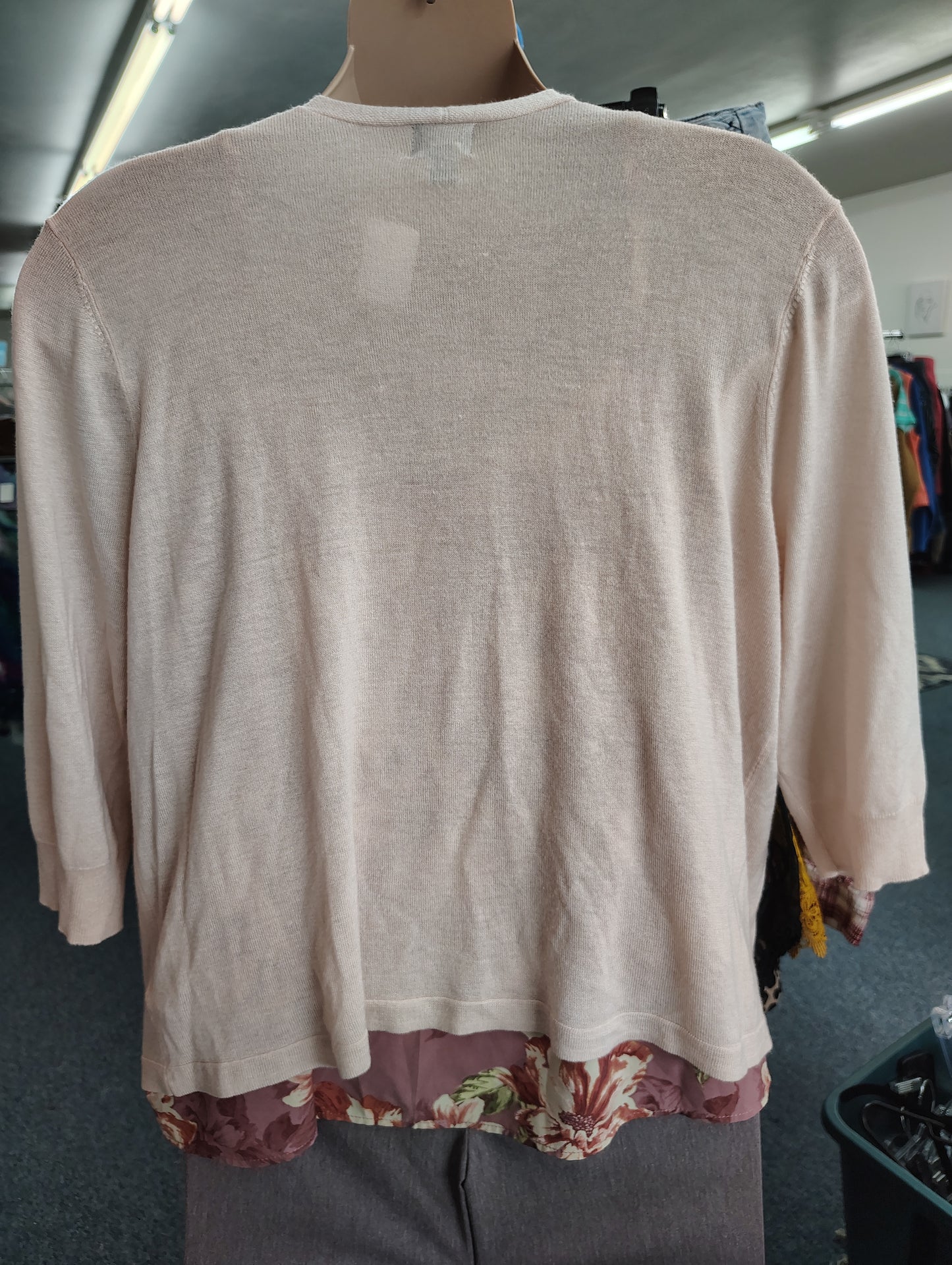 Worthington light pink lightweight cardigan size 1x