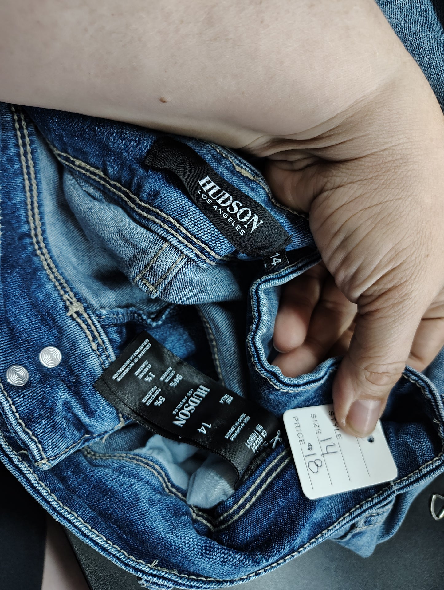 Hudson straight leg jeans size 14