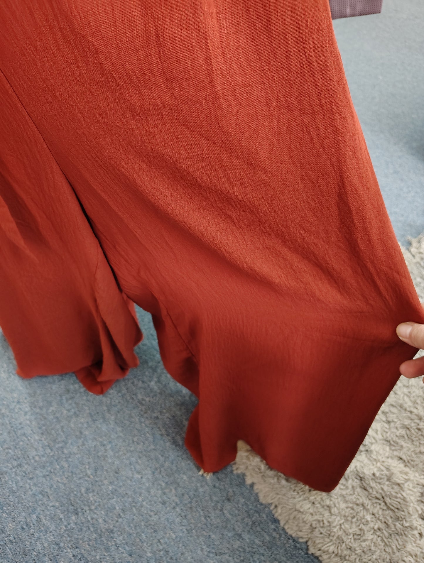 Bloomchic NWT rust orange pull on wide leg size 5x
