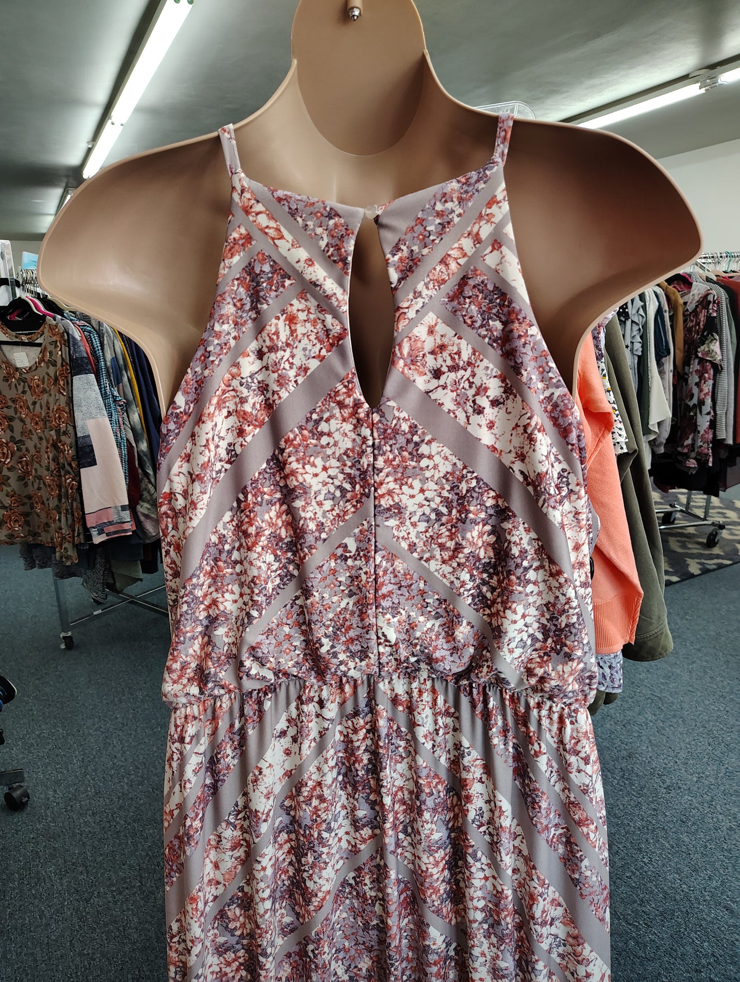 Maurices floral knit maxi dress size 3x