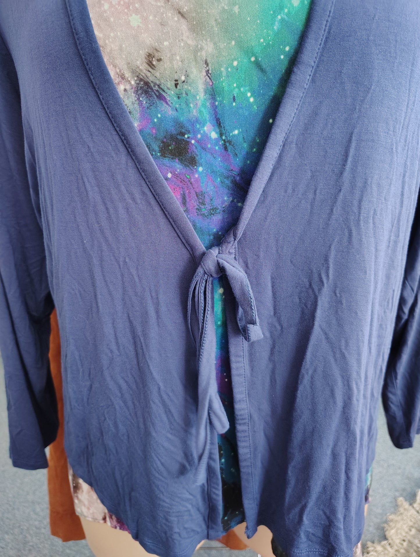 Torrid super soft blue tie front cardigan size 4x NWT