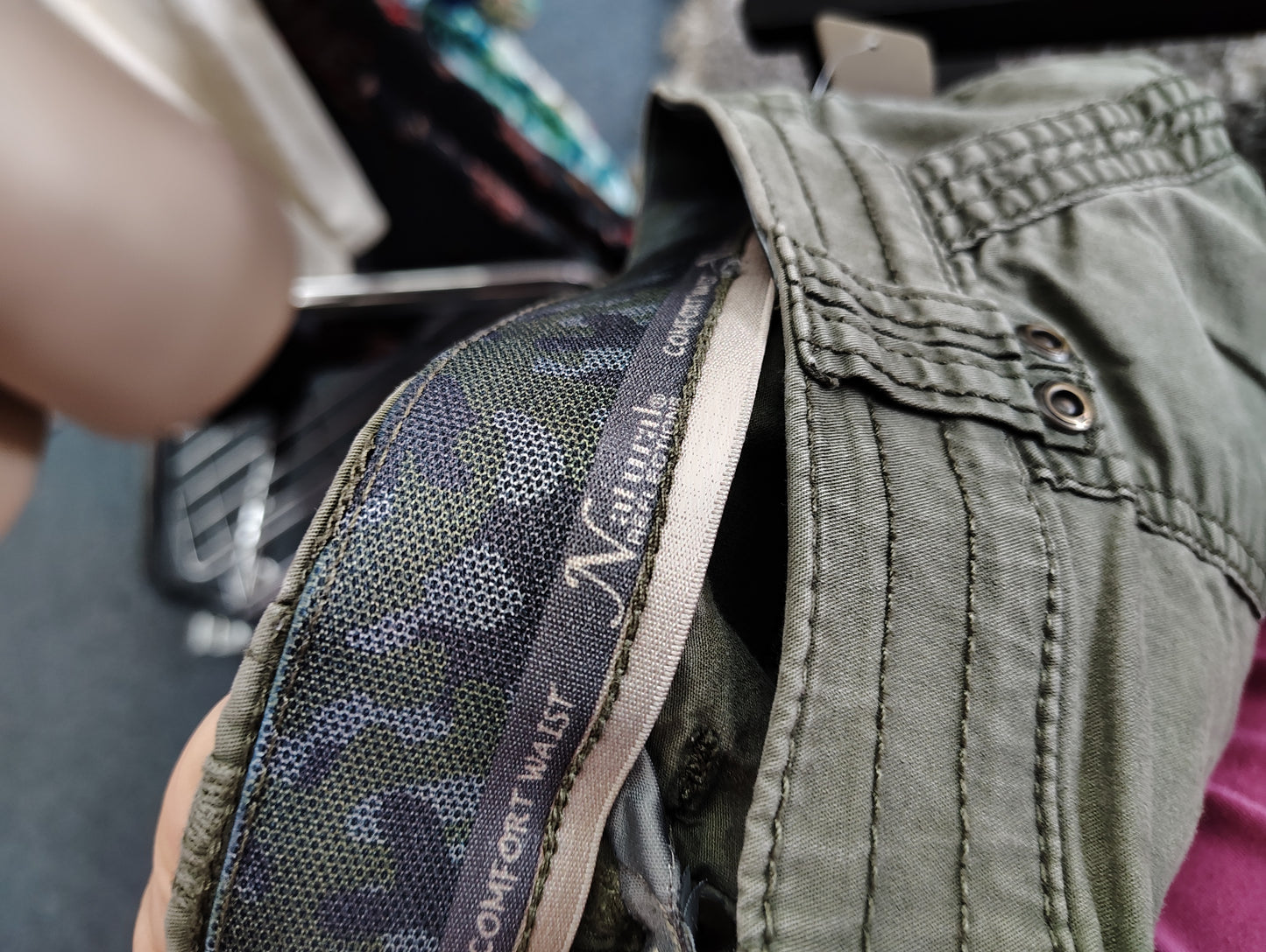 Naturals olive green cargo pants size 18
