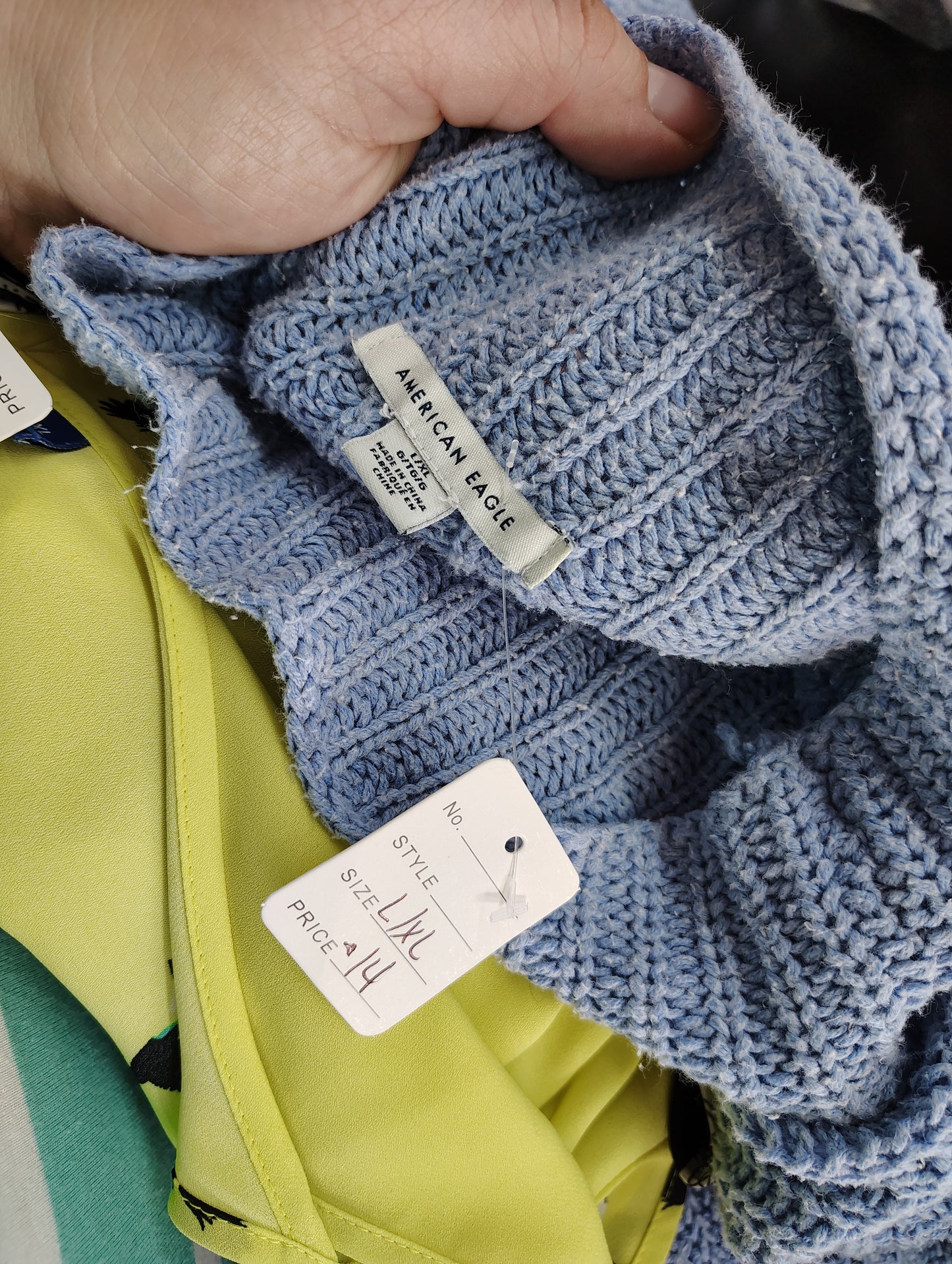 American Eagle blue oversized sweater size L/XL